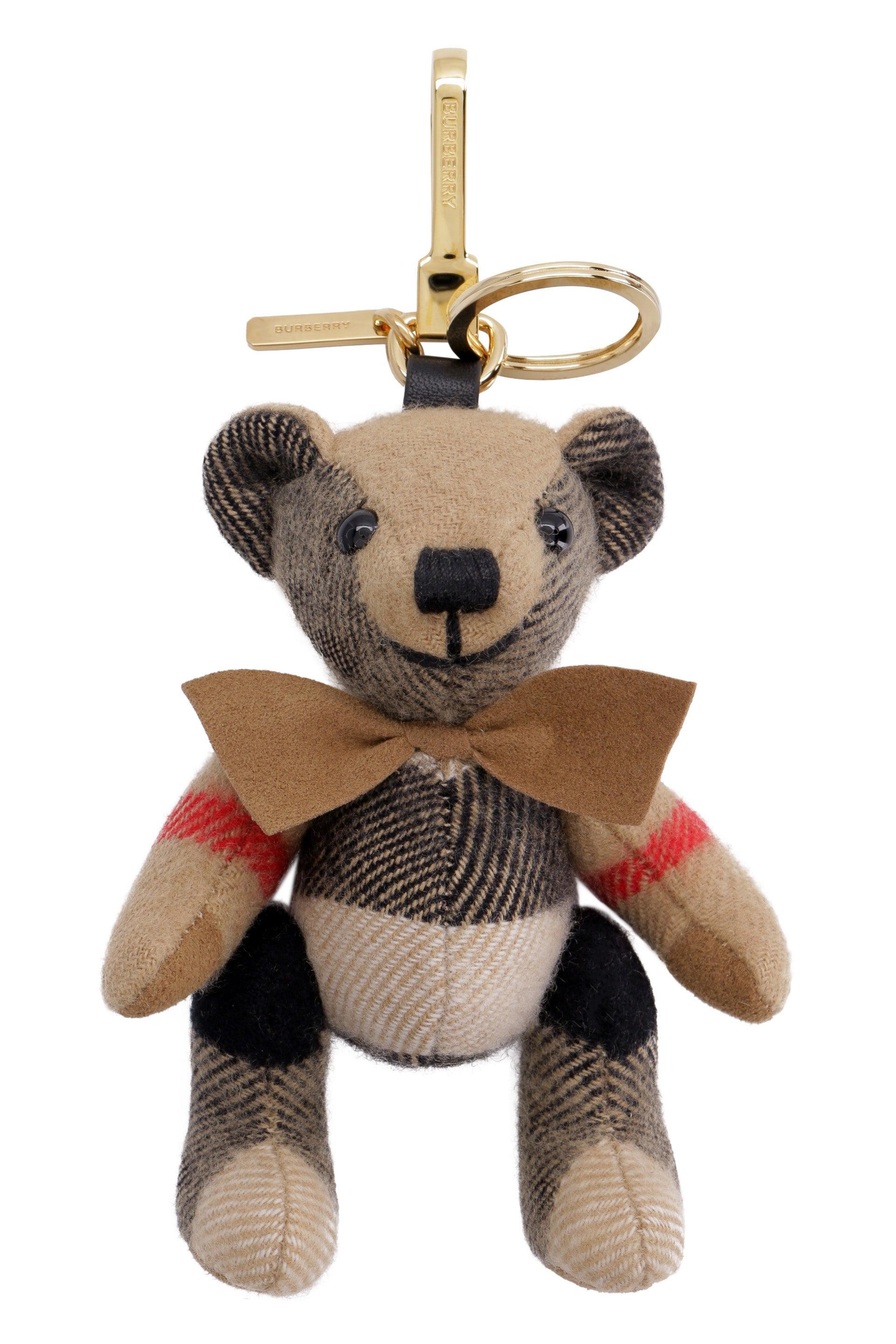 Burberry Thomas Vintage Check Teddybear Key Holder in Natural Lyst UK