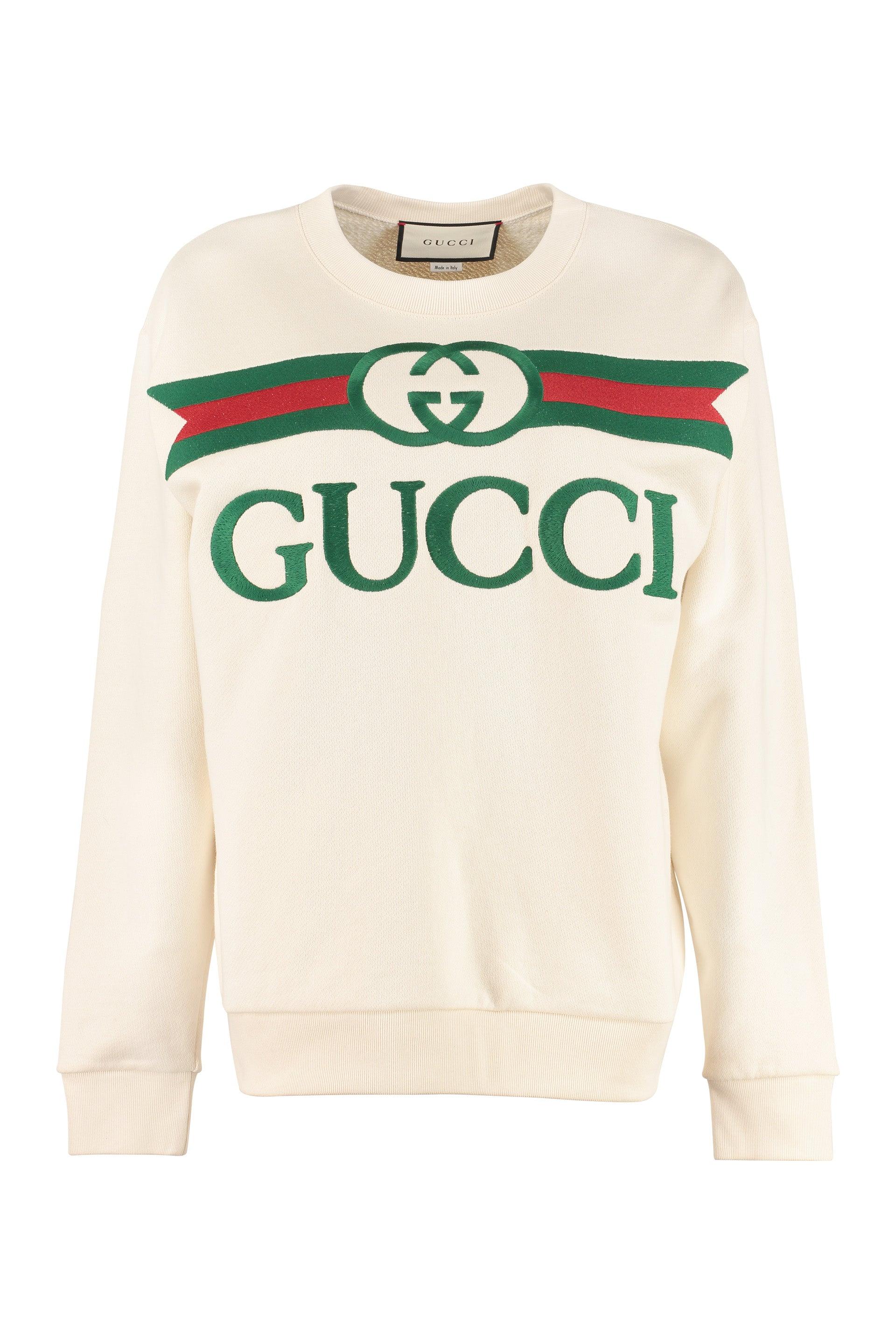 Oversize sweatshirt outlet with gucci logo