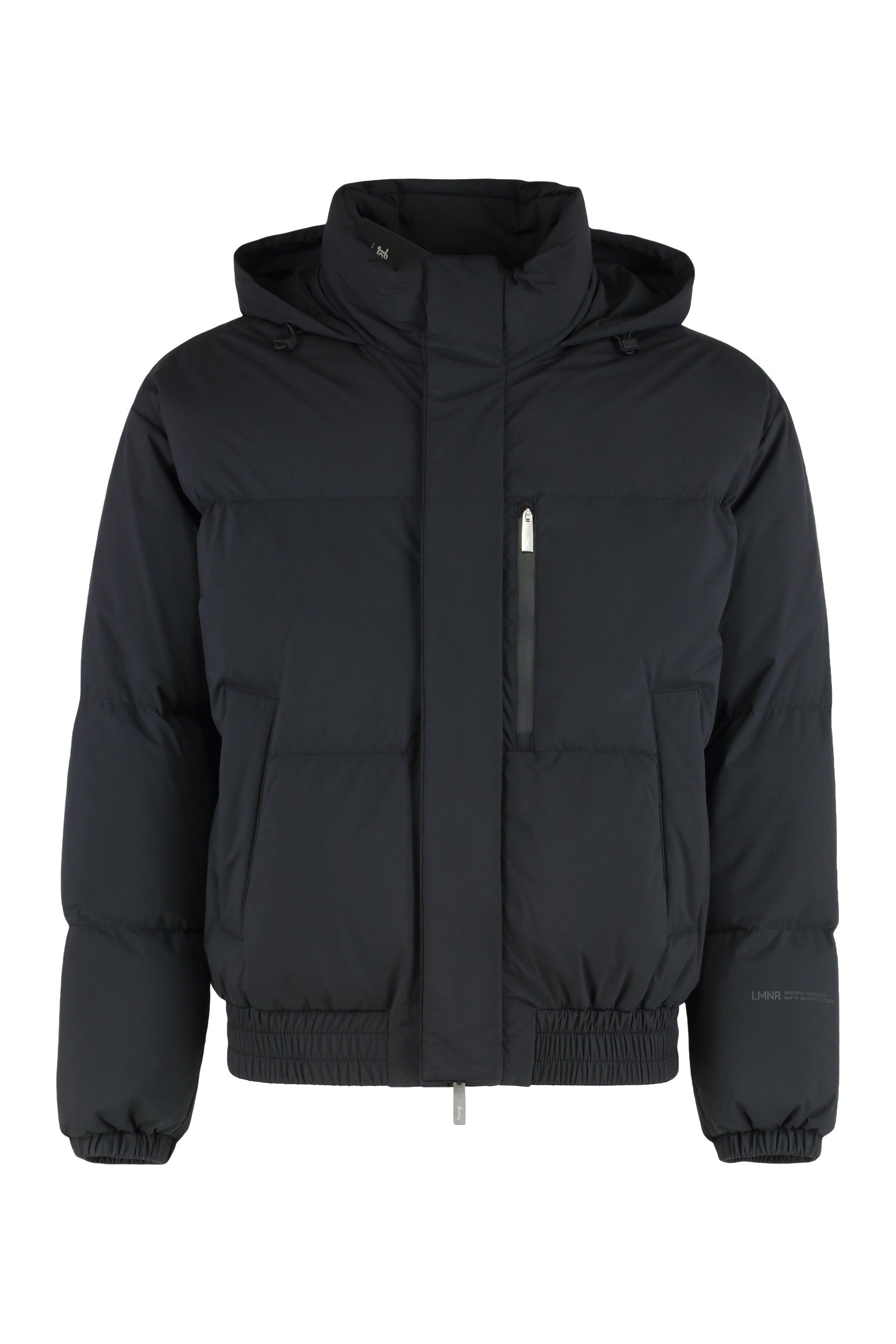 Herno Laminar Down Jacket With Hood in Black for Men | Lyst