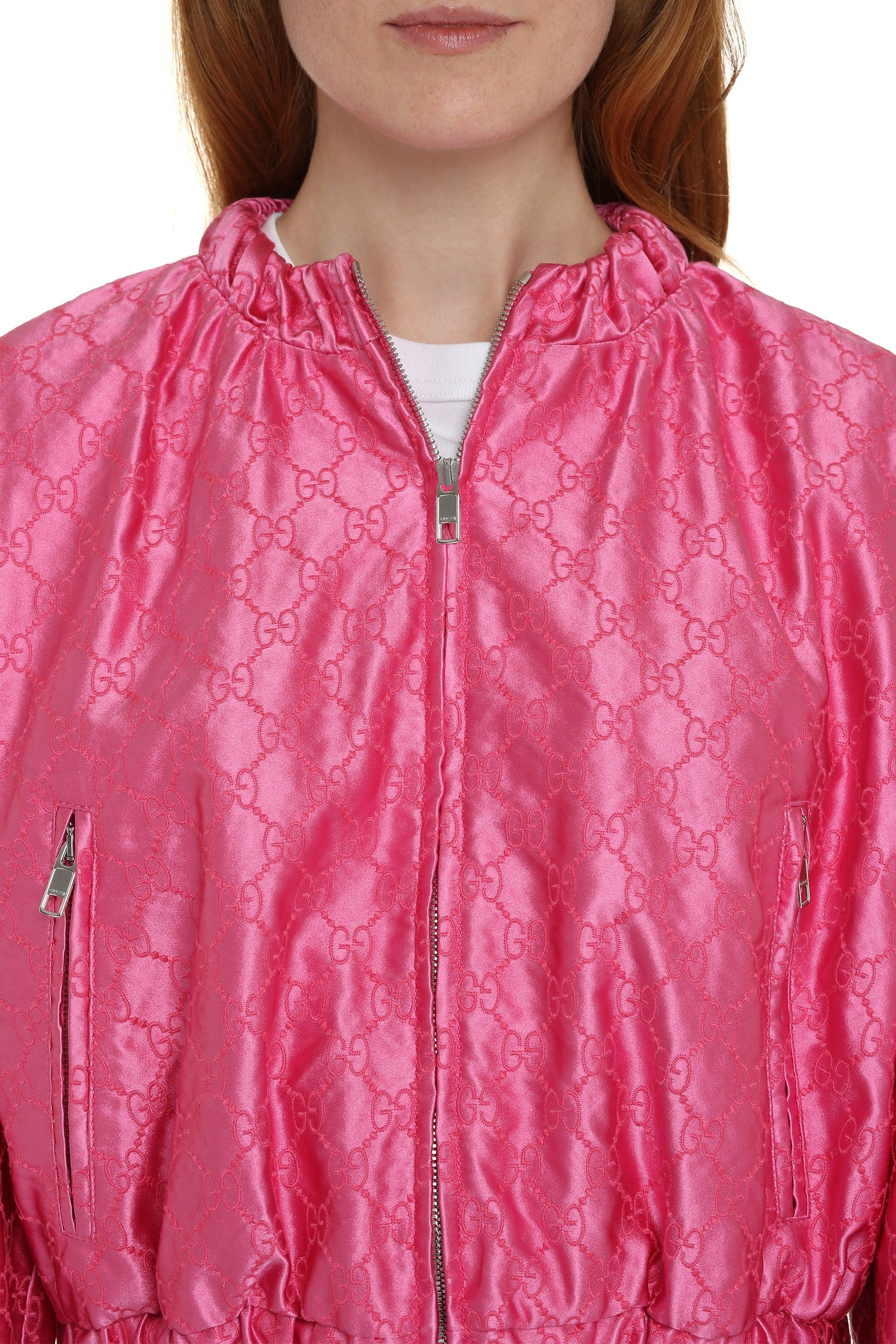 Gucci pink bomber jacket sales