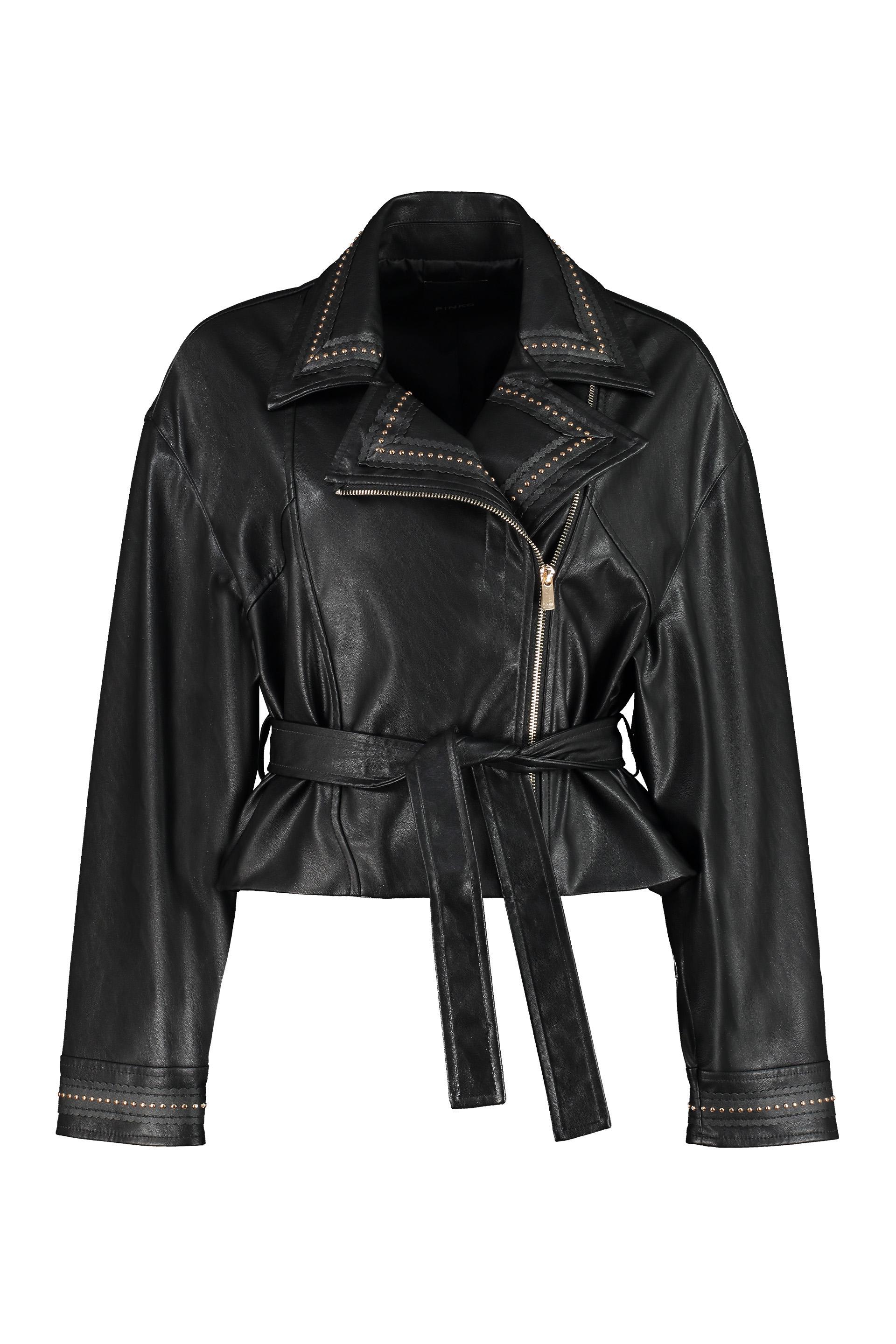pinko leather jacket
