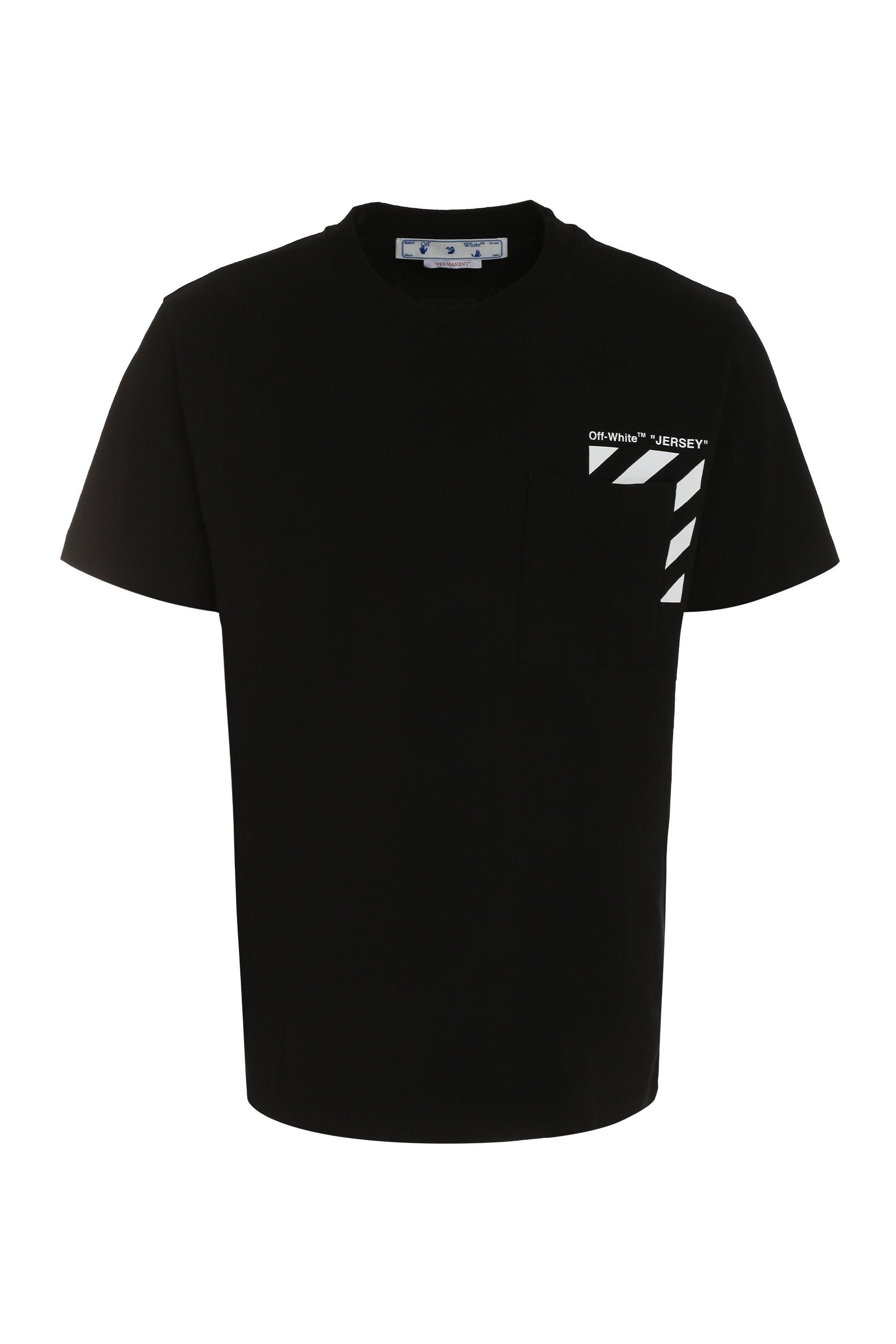 ★Off-White★ Offer Logo Print Short Sleeve T-Shirt Black OW Off-White logo-print short-sleeve T-shirt | Black | FARFETCH