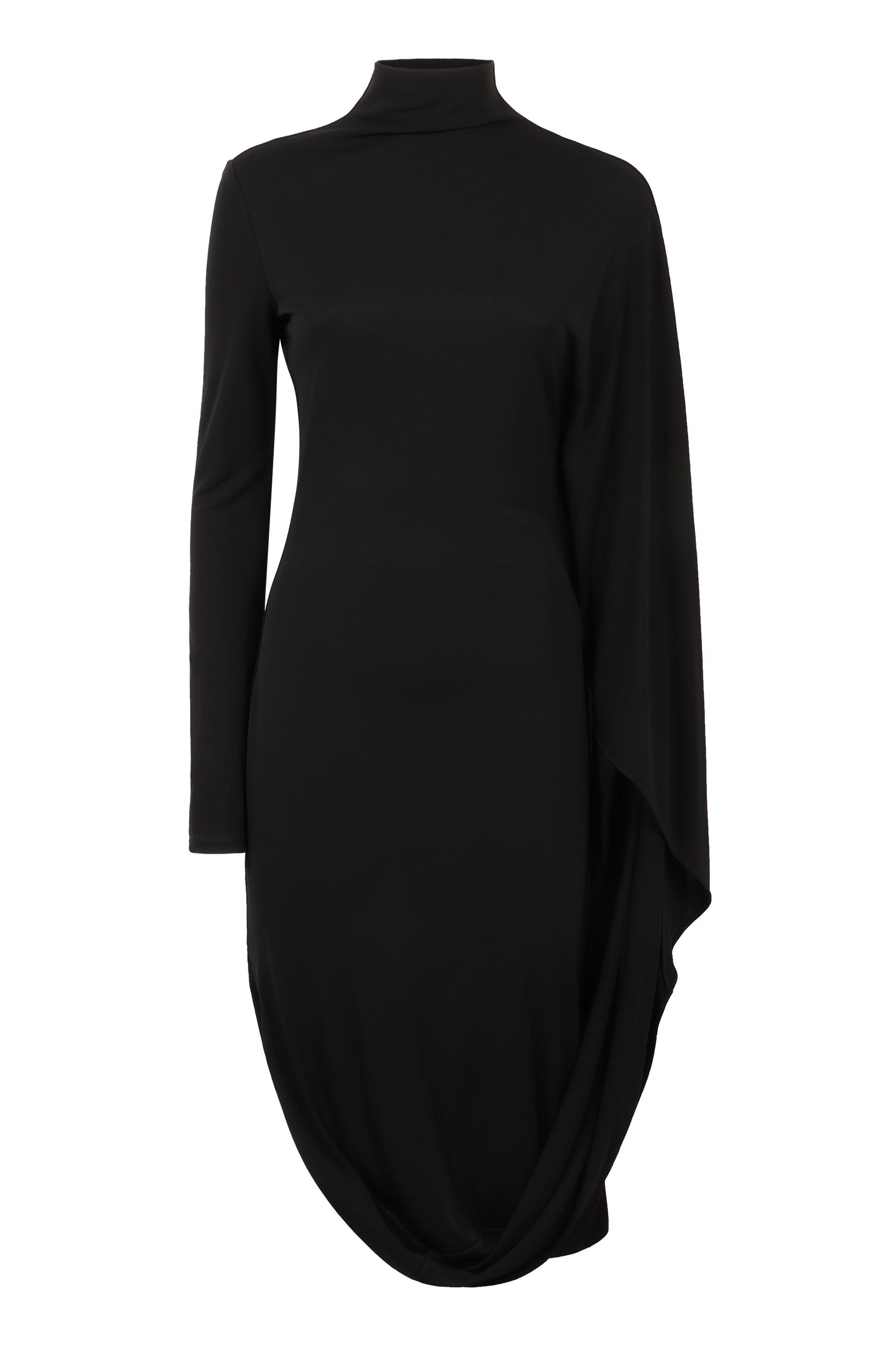 【関税&送料込】Stella Mccartney Black Viscose Blend Dress Stella McCartney Viscose Dress in Black | Lyst