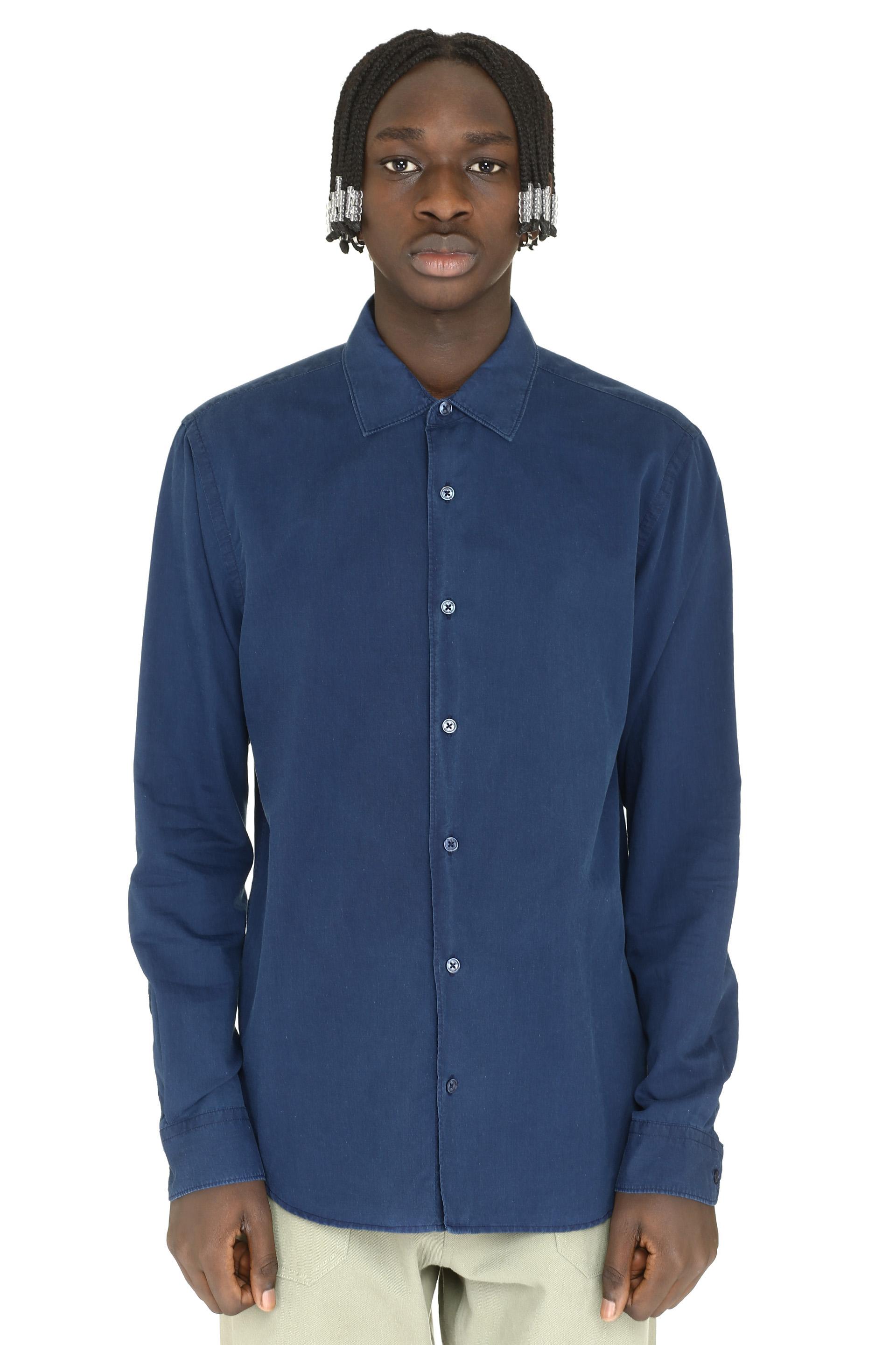 Orlebar Brown Giles Cotton Shirt in Blue for Men - Lyst