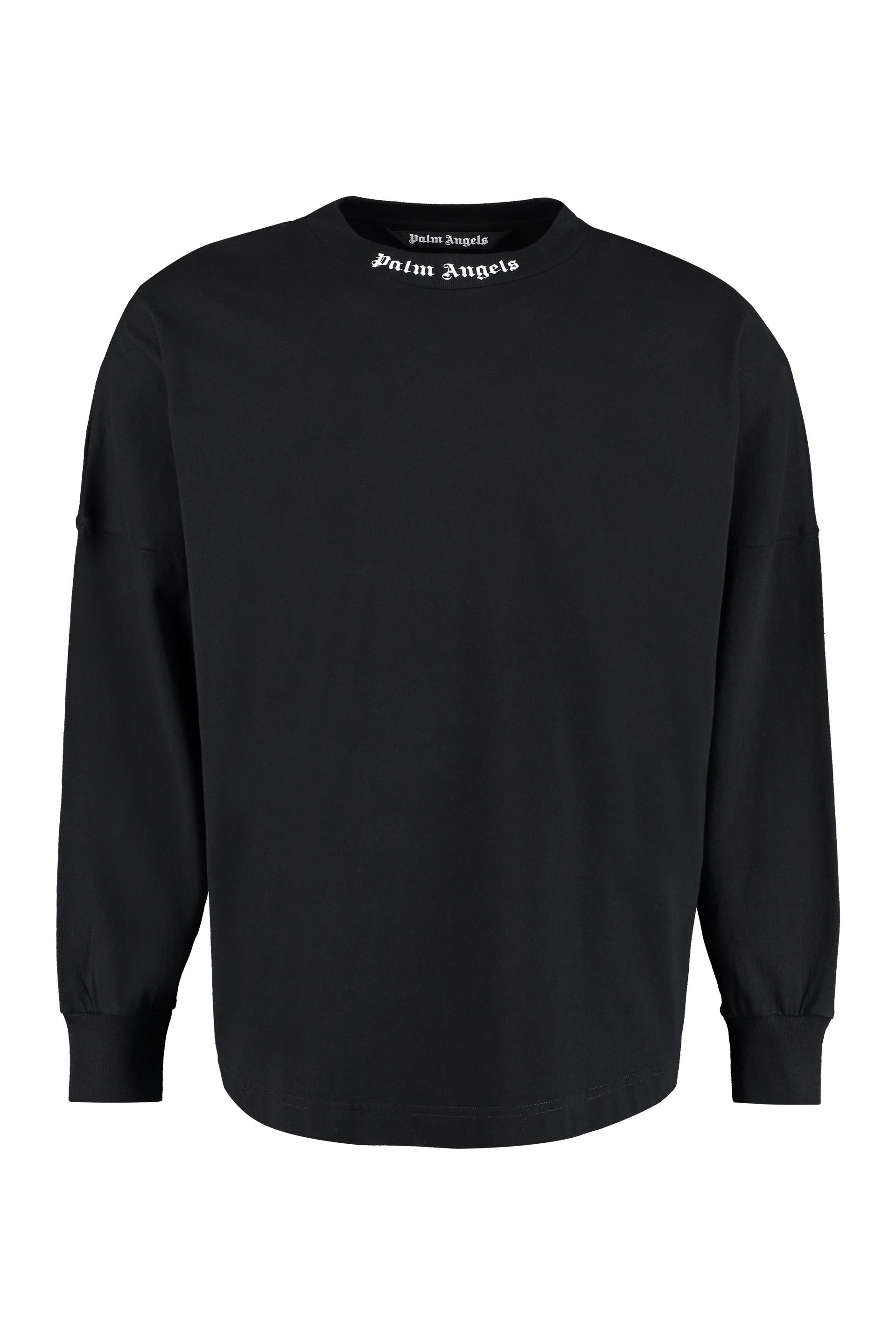 Tシャツ・カットソー Palm Angels Long sleeve t-shirts Palm Angels Long Sleeve Cotton T-shirt in Black for Men | Lyst