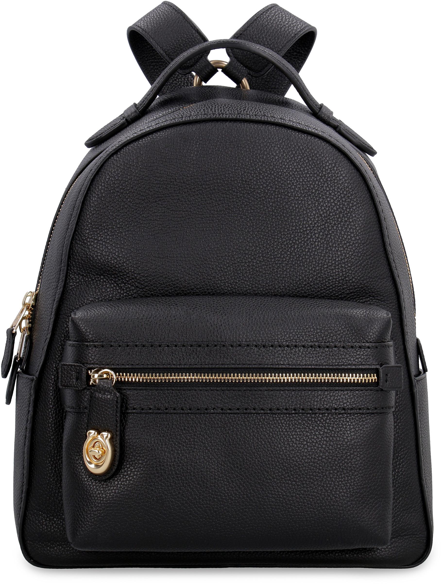 COACH Campus Leather Backpack in Black - Lyst