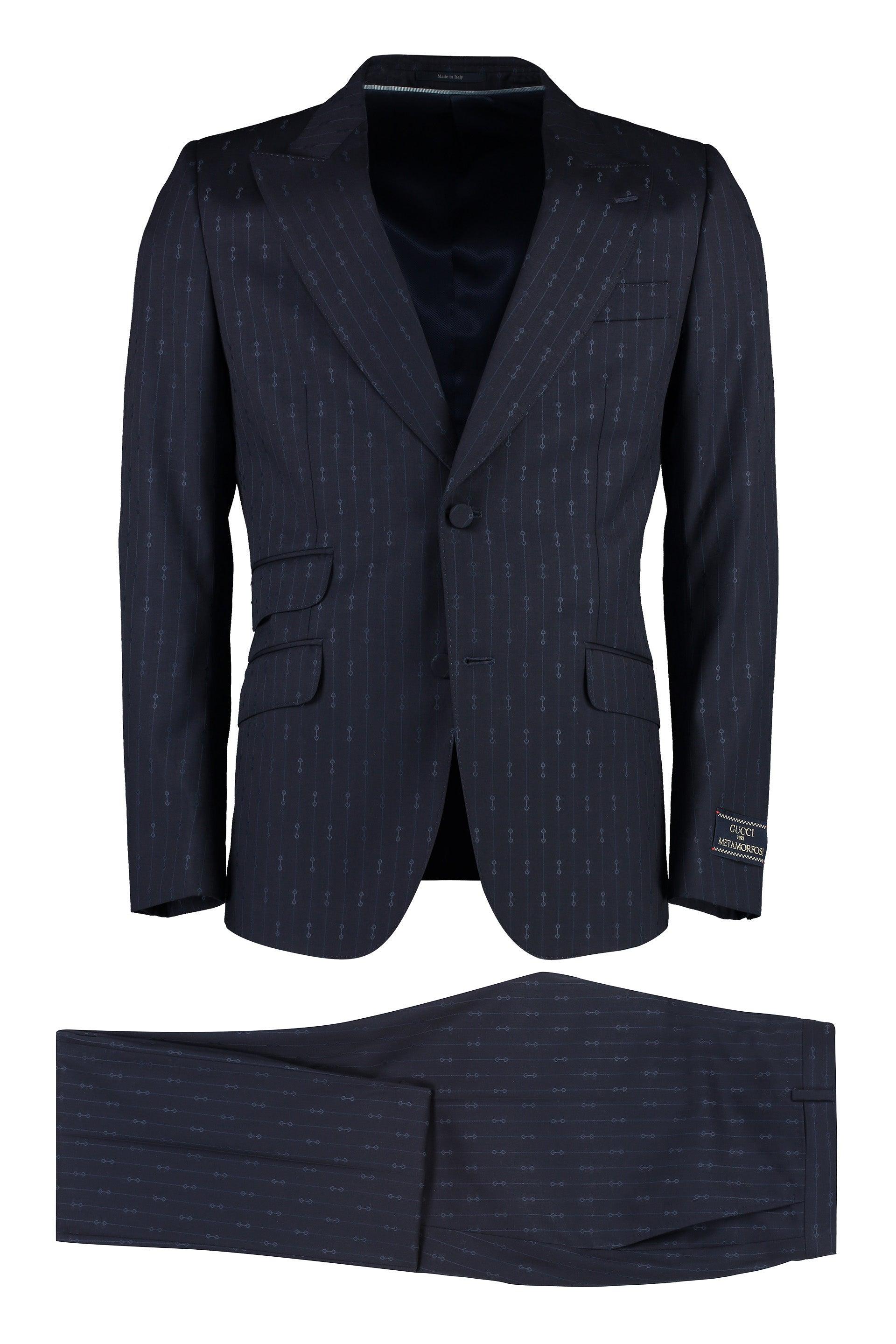 Gucci Two piece Suit In Wool in Blue for Men Lyst