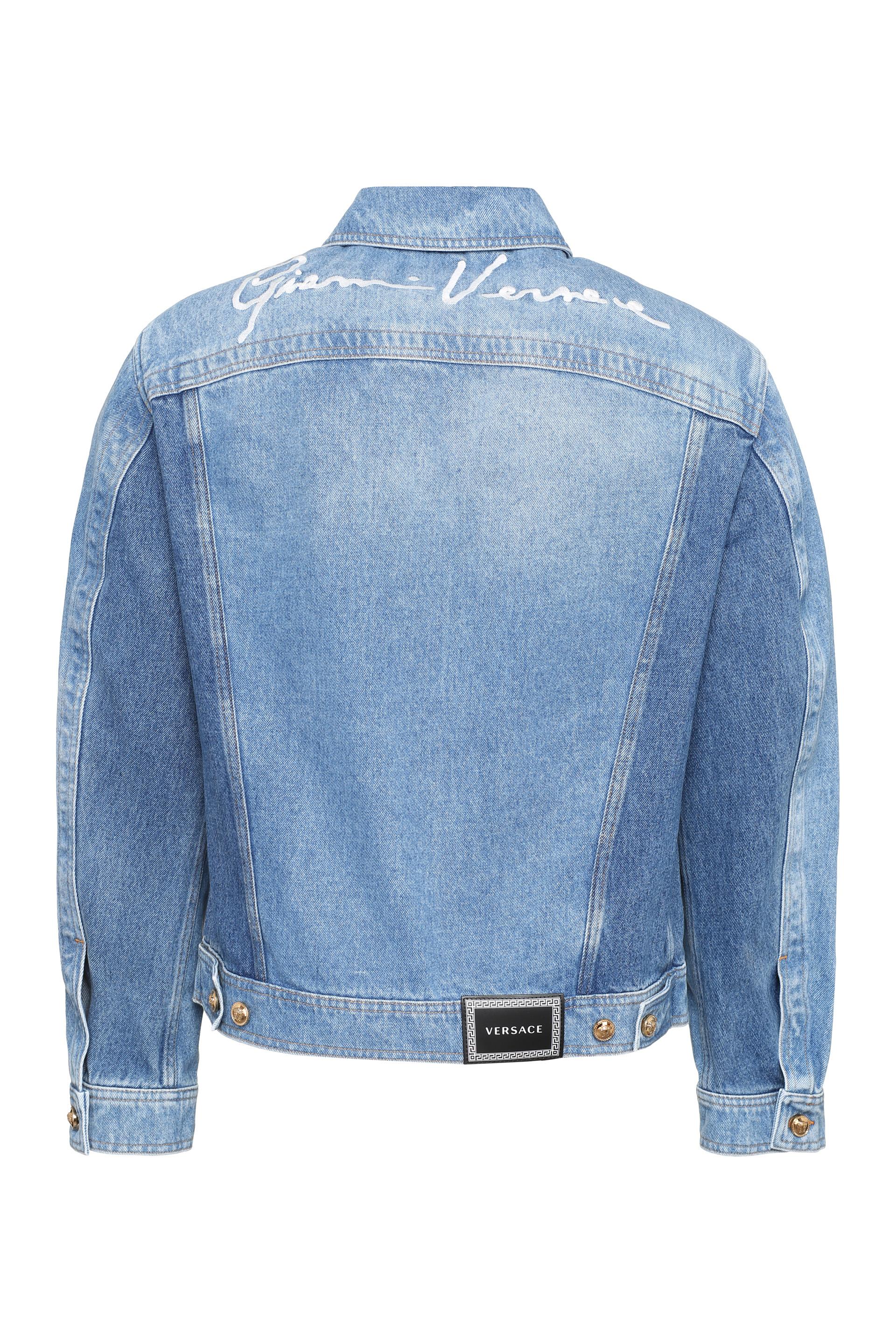 Versace Denim Jacket in Blue for Men - Lyst