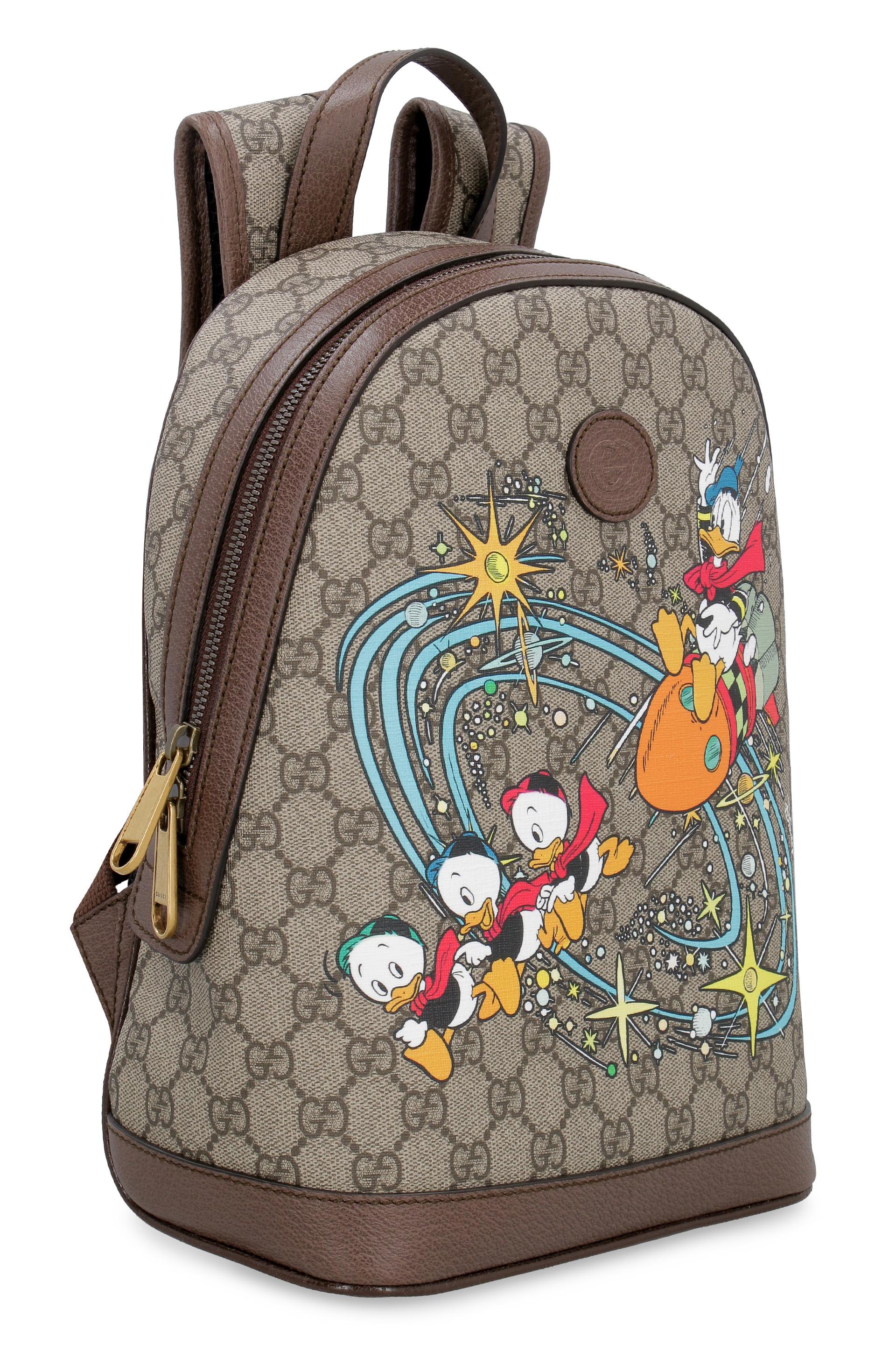 Gucci GG Supreme Fabric Backpack - Donald Duck Disney X in Natural for Men  | Lyst