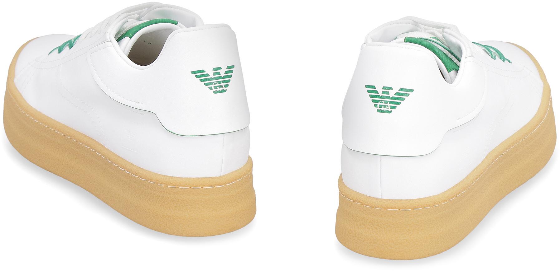 Emporio Armani Sustainability Project - Leather Low-top Sneakers in White  for Men | Lyst