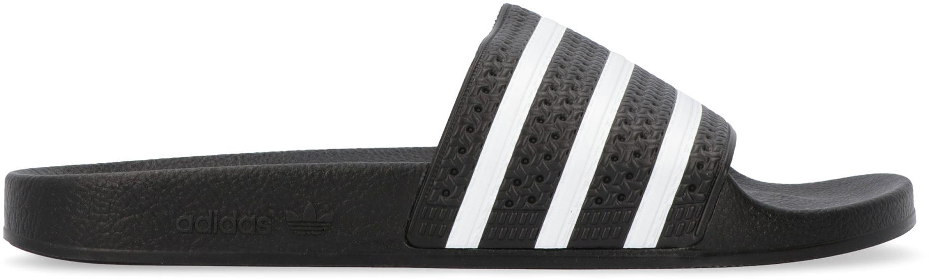 black adidas sliders