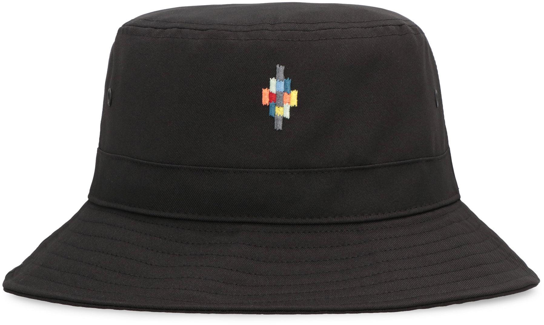 Marcelo Burlon Synthetic Allover County Logo Bucket Hat in Black for Men Mens Hats Marcelo Burlon Hats 