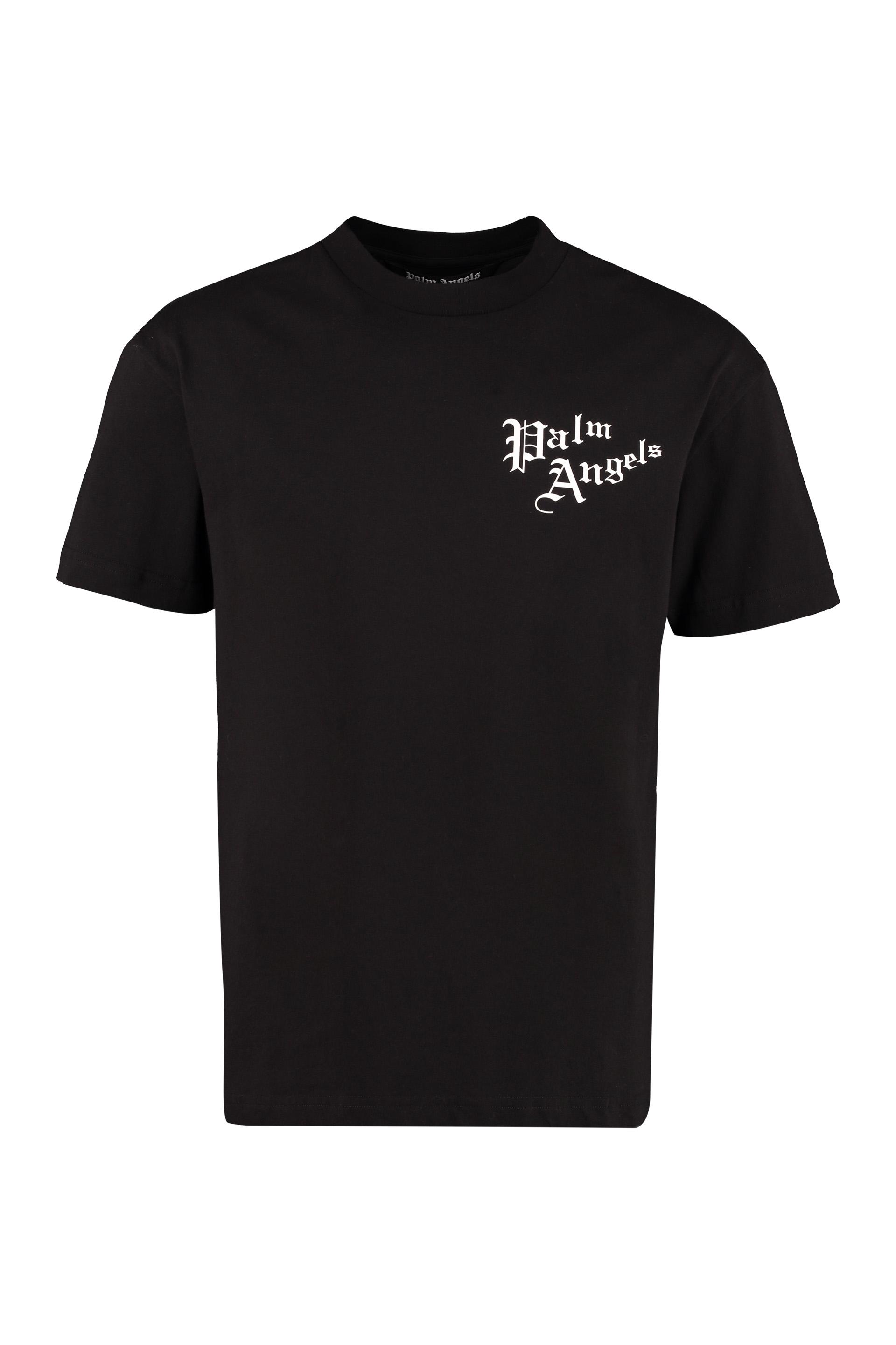 Palm Angels Butterfly And Slogan Printed T-shirt in Black for Men | Lyst