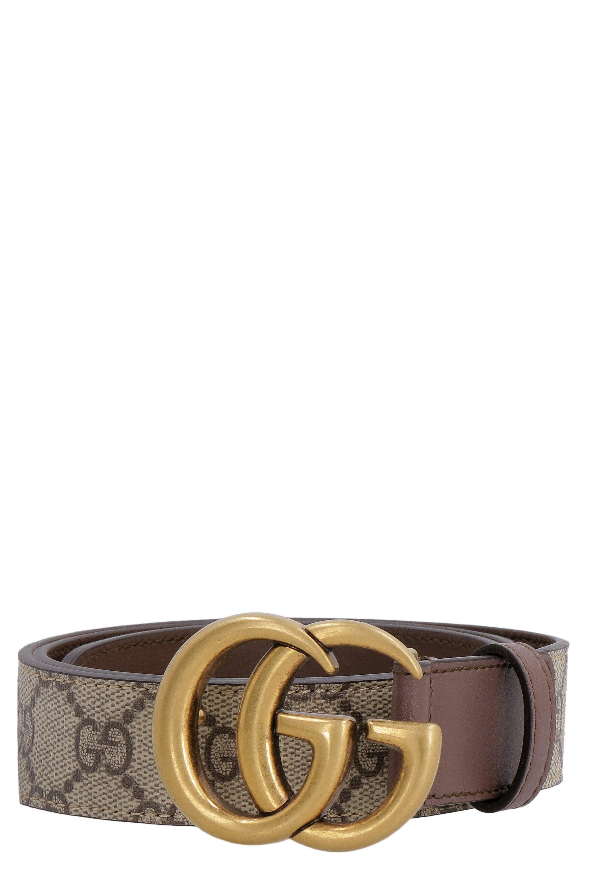 Gucci GG Supreme Belt with G Buckle - Natural - Belts