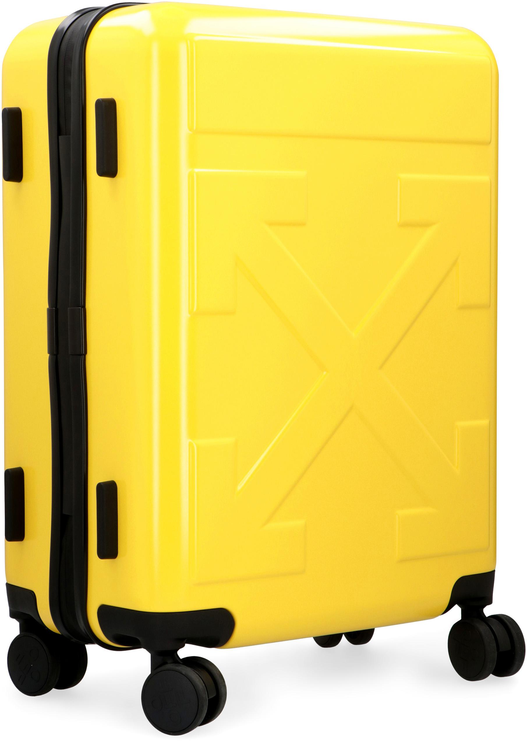 Off-White c/o Virgil Abloh Yellow Arrows Trolley Carry-on Suitcase 
