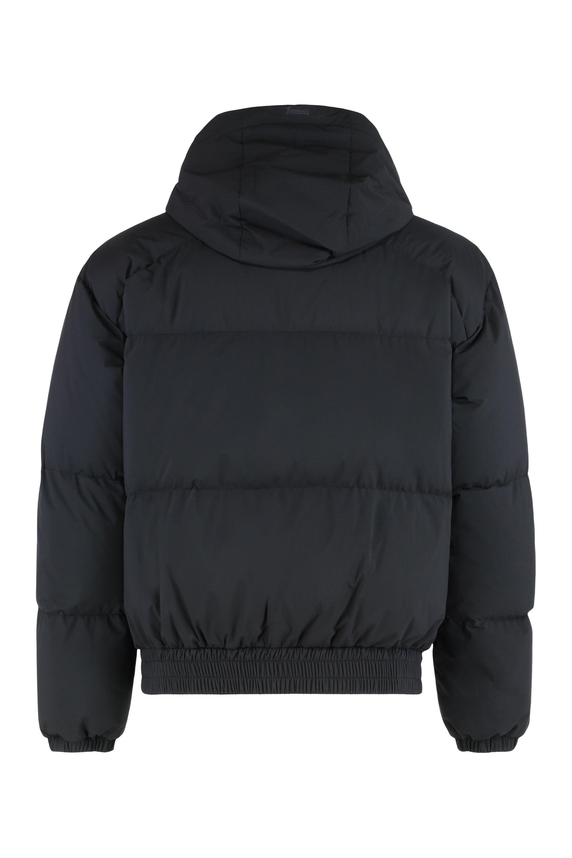Herno Laminar Down Jacket With Hood in Black for Men | Lyst