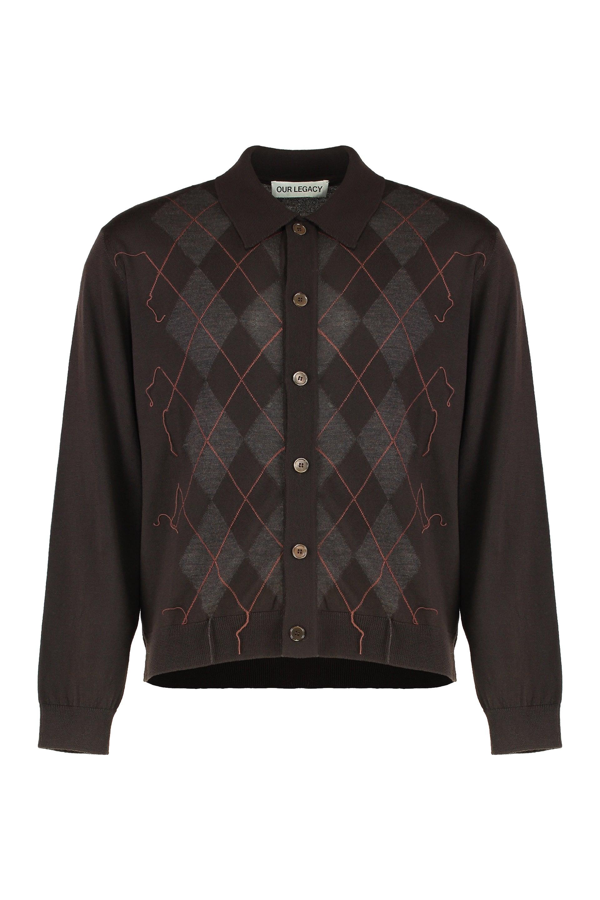 Our Legacy Polo Pub Argyle in Black for Men | Lyst UK