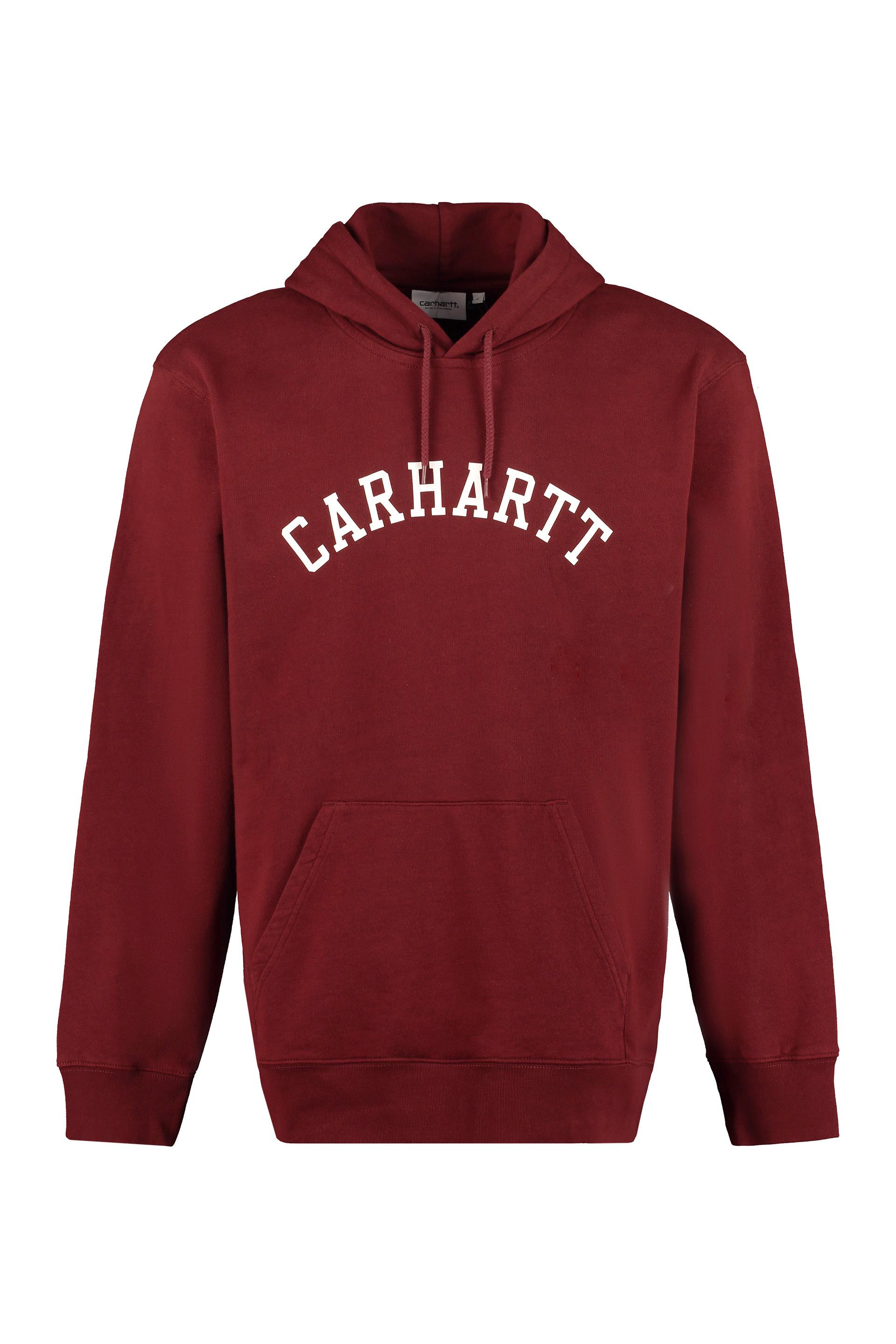Carhartt Cotton Hoodie in Burgundy (Red) for Men - Lyst