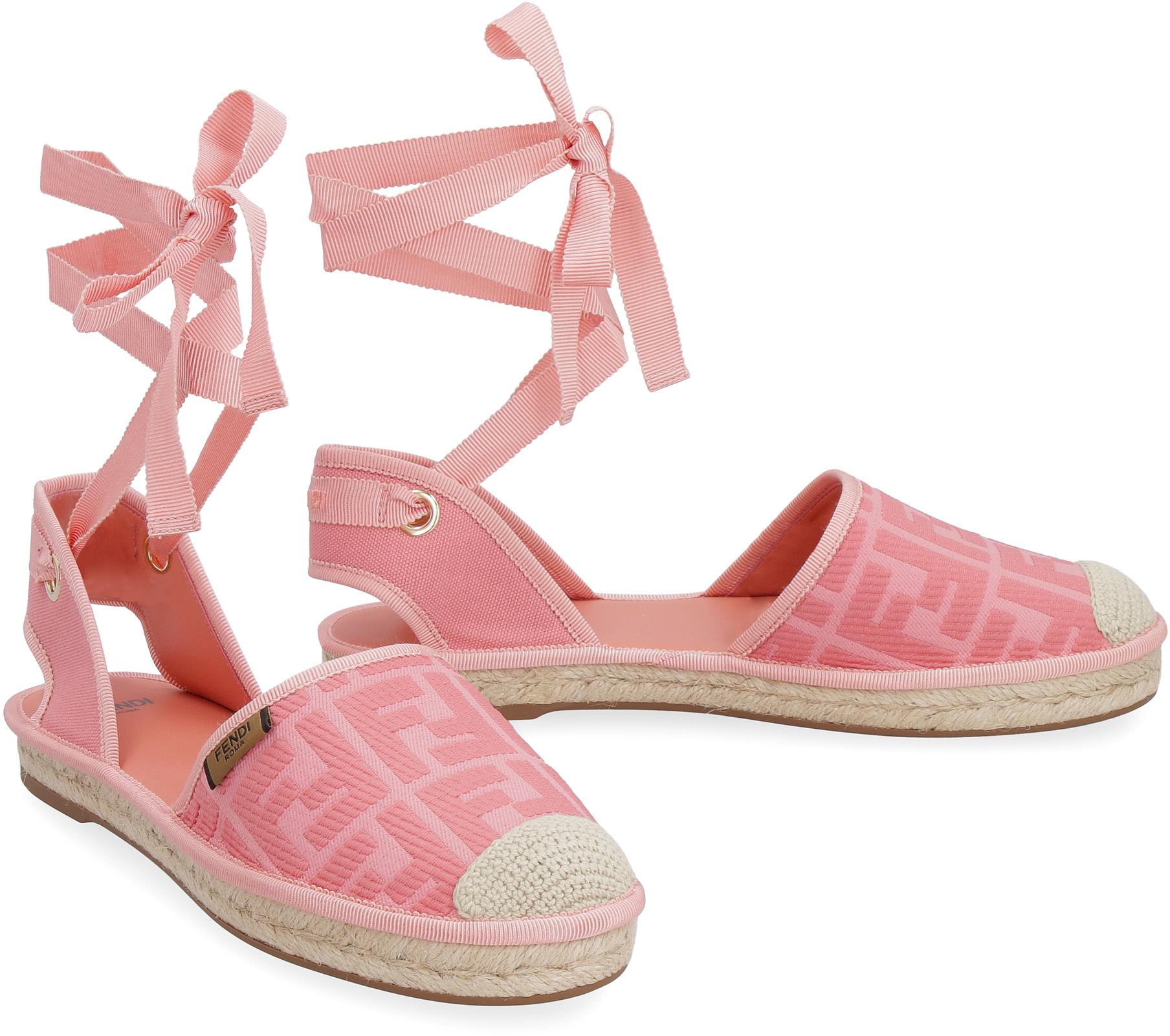 Fendi Ff Espadrilles in Rose (Pink) Save 49 Lyst