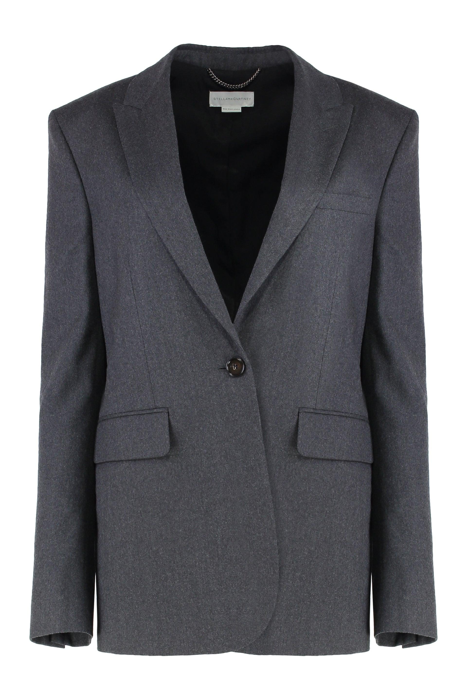 ジャケット STELLA MCCARTNEY SINGLE-BREASTED JACKET IN JAZZBERRY WOOL Single-breasted jacket in jazzberry wool – Lord & Taylor