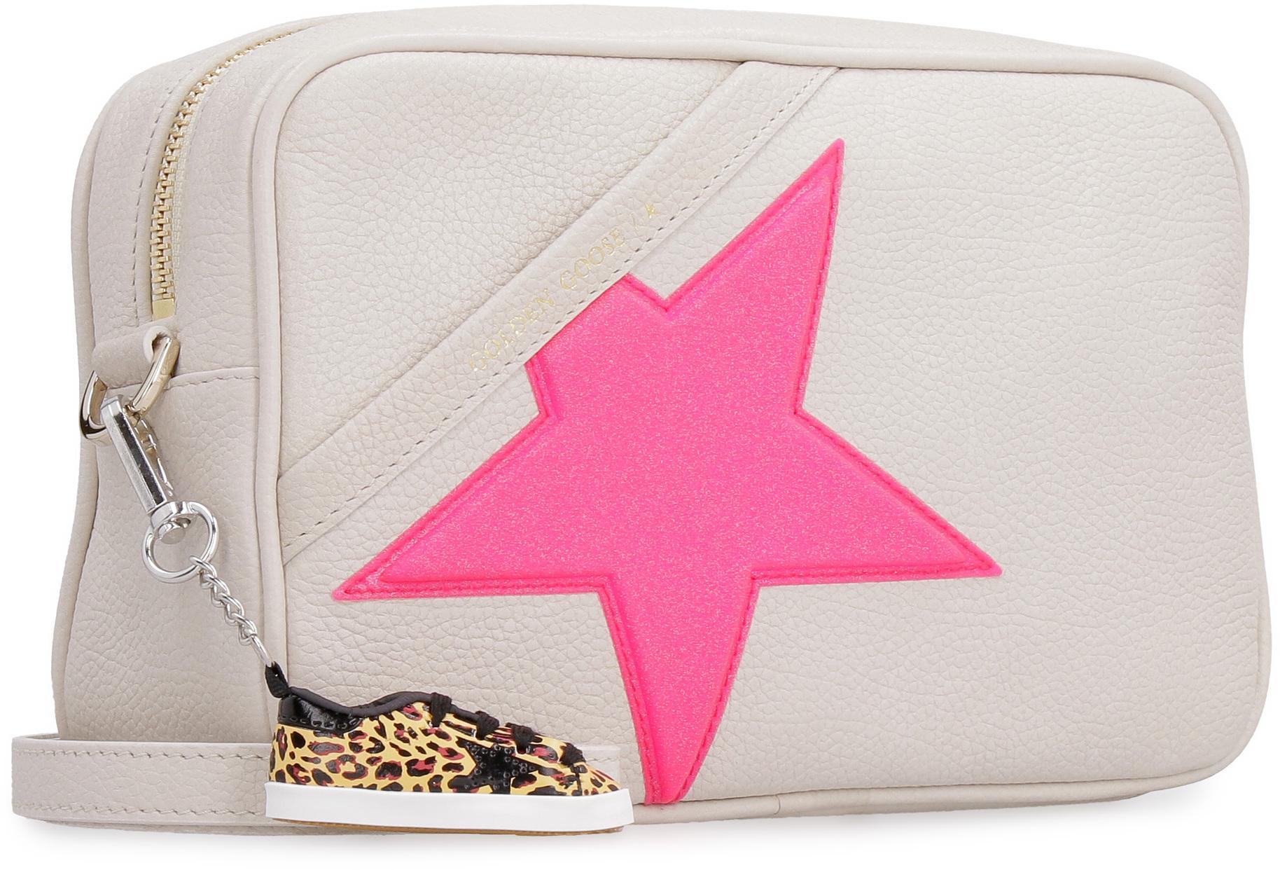 Golden Goose Deluxe Brand Star Bag In Leather With Fluorescent