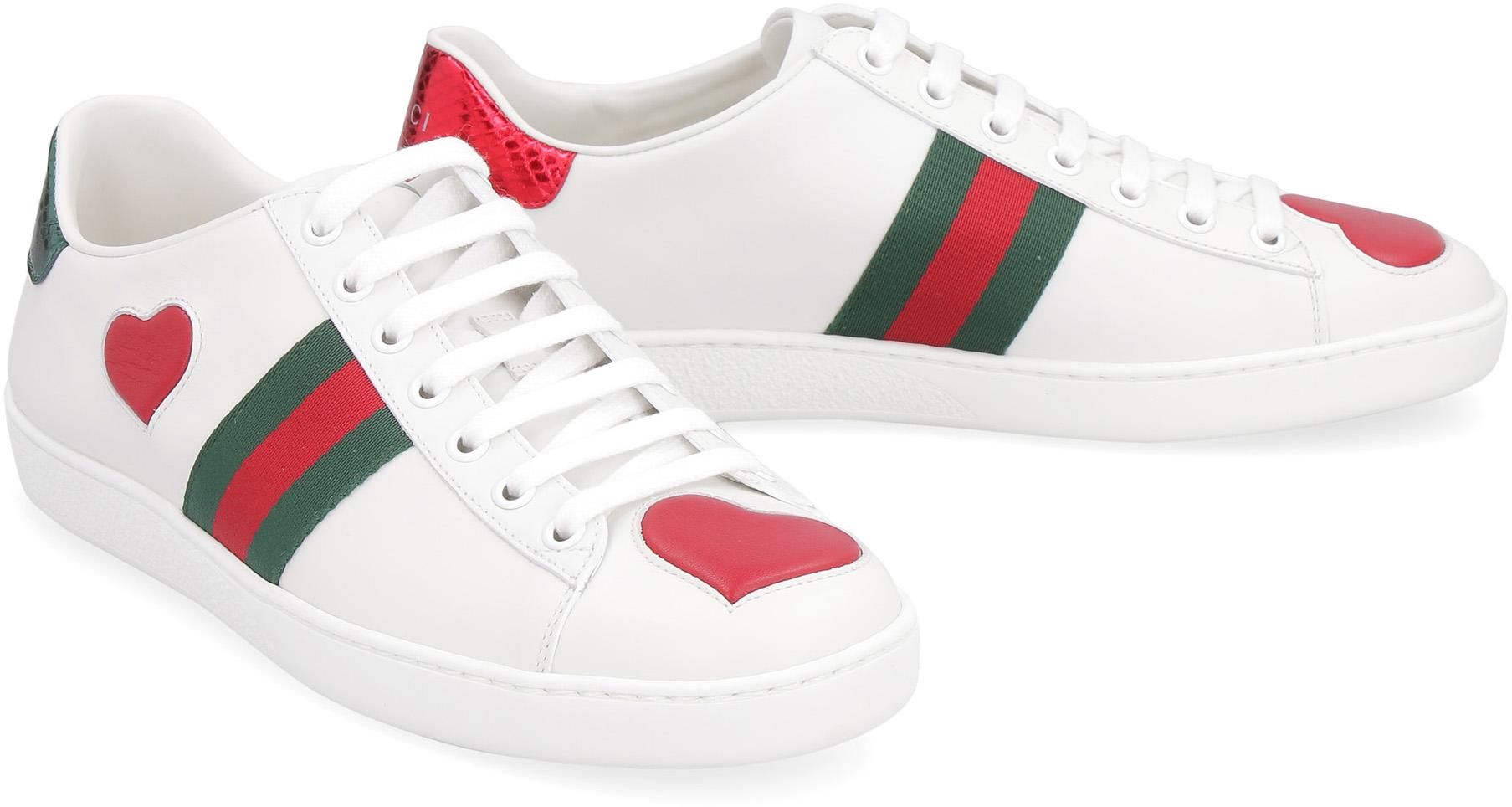 gucci heart sneakers