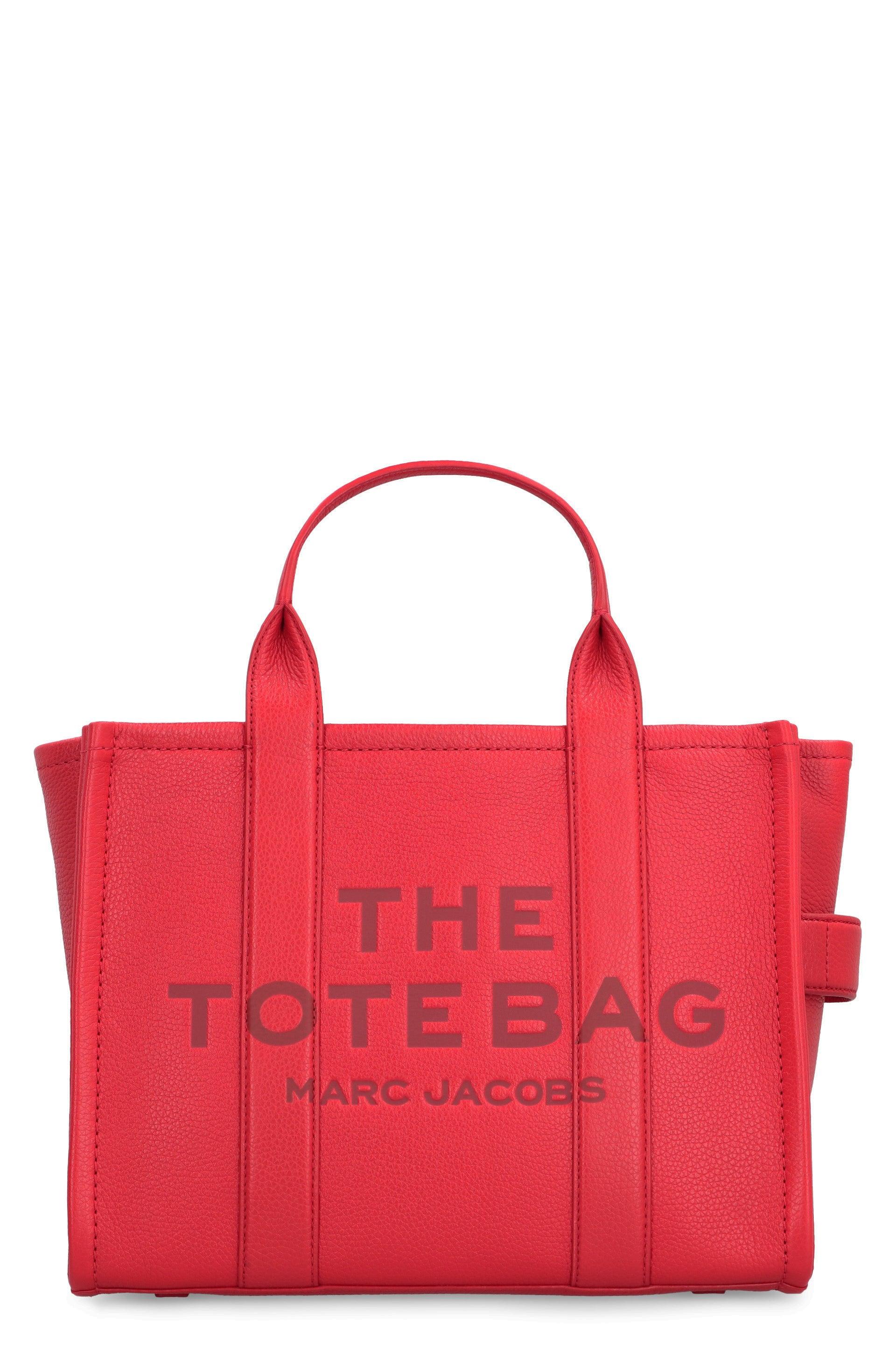 Marc Jacobs Red The Leather Medium Tote Bag