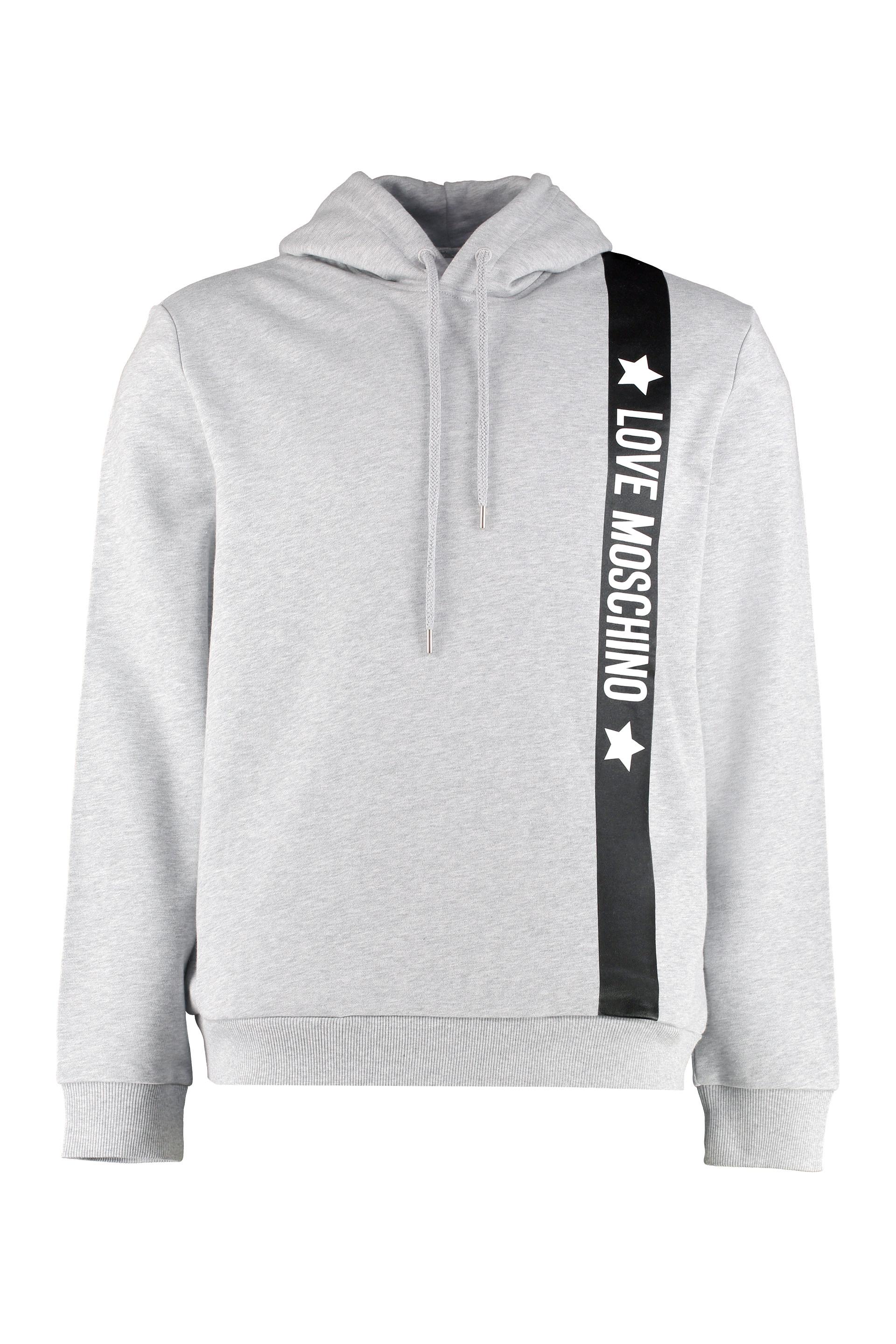 grey moschino hoodie Roman Teddy Bear print grey hoodie