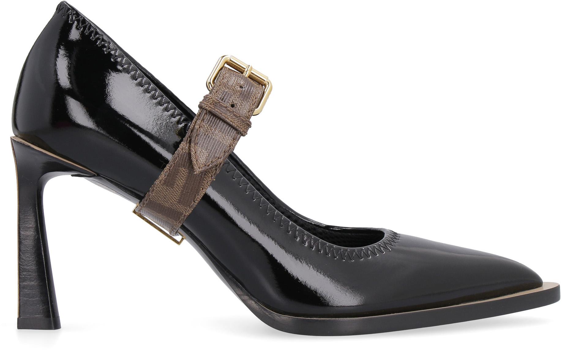 Fendi Mary Jane Fframe Court Shoes in Black | Lyst