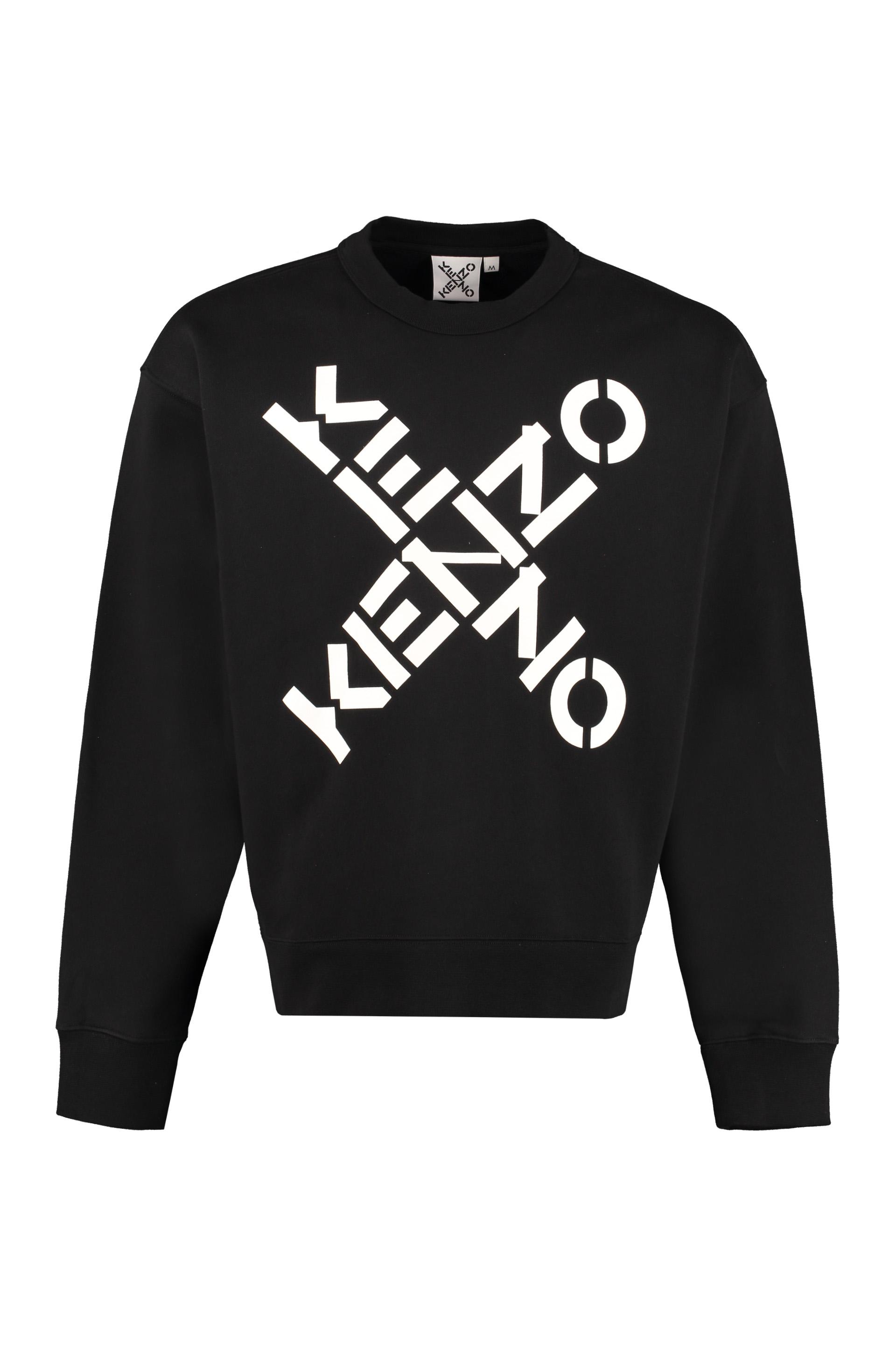 KENZO Cotton Crewneck Sweatshirt in Black for Men Lyst