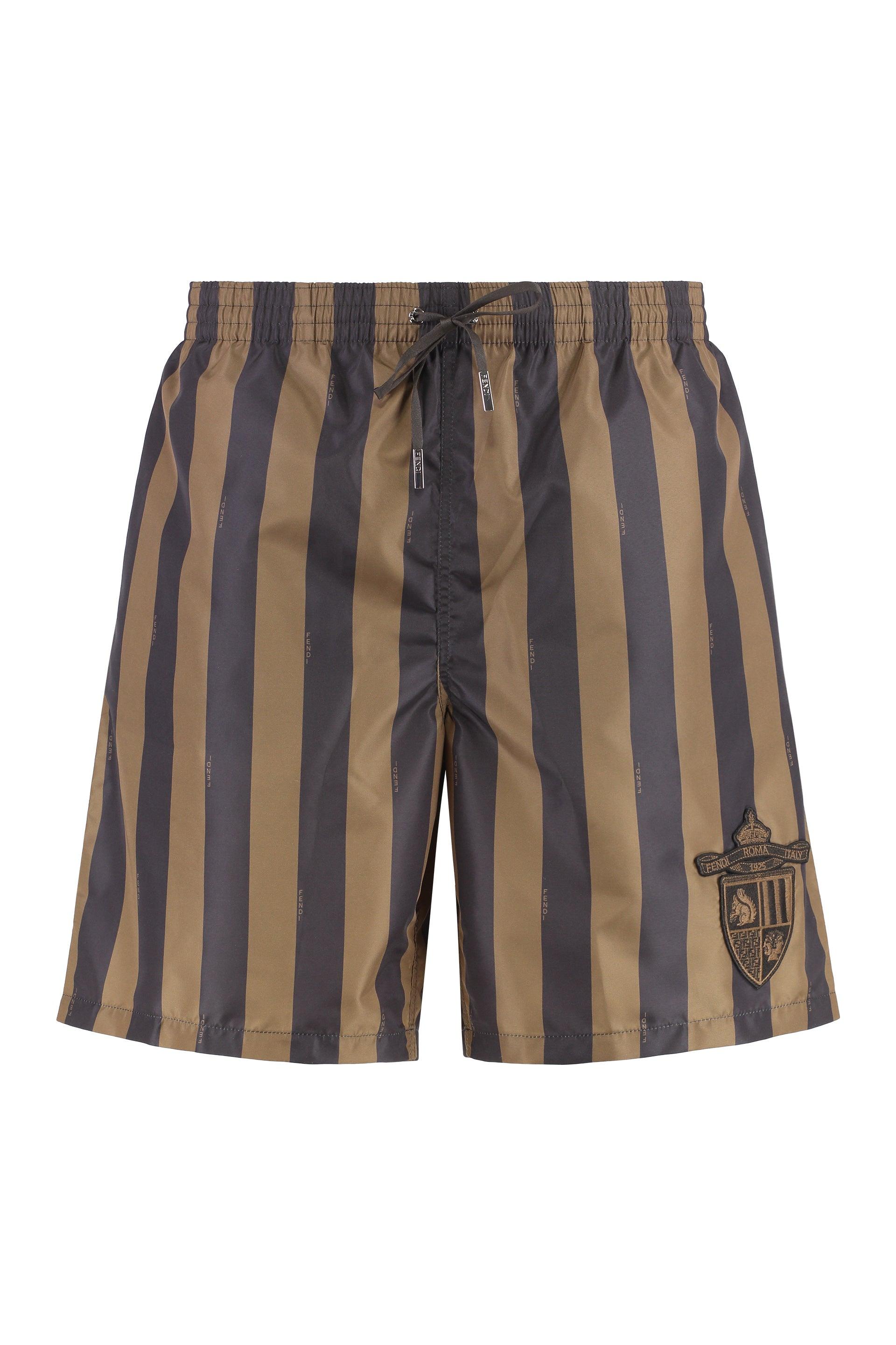 ショーツ FENDI NYLON SHORTS Fendi Nylon Swim Shorts in Gray for Men | Lyst
