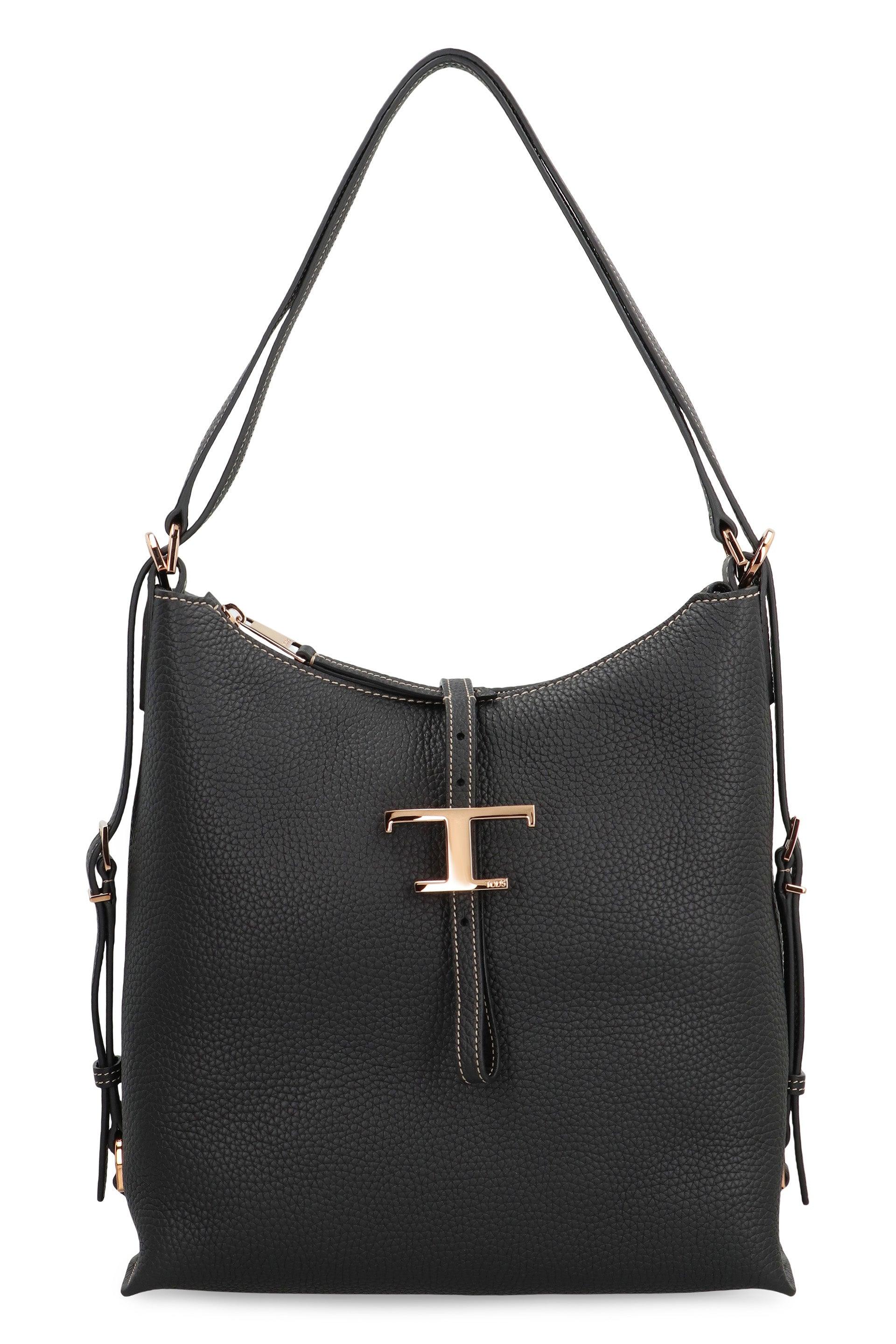 ショルダーバッグ・ポシェット TOD'S SHOULDER BAGS BLACK TOD'S トッズ ショルダーバッグ T TIMELESS Tタイムレス Micro