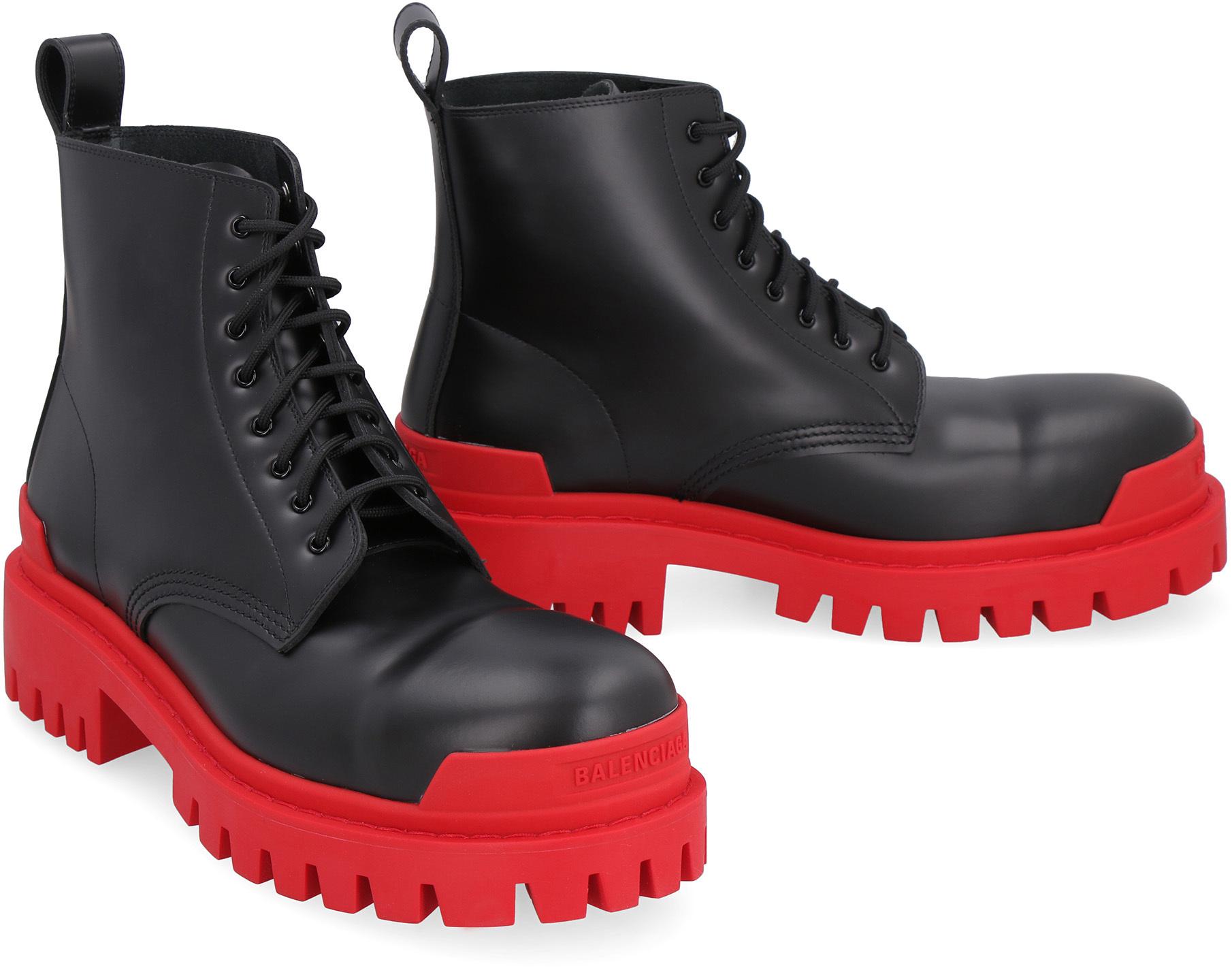 balenciaga combat boots mens