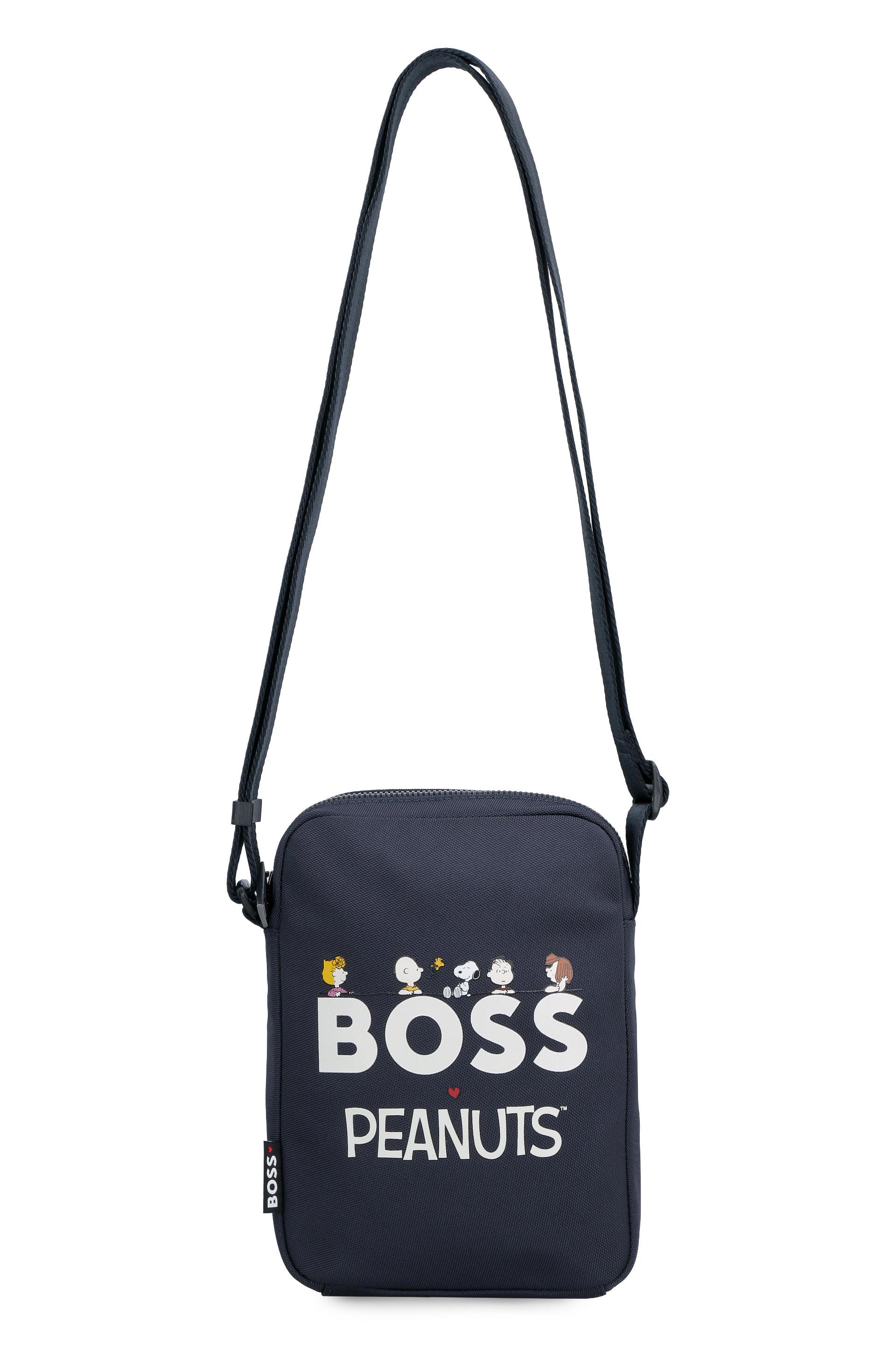 BOSS by HUGO BOSS X Peanuts - Nylon Messenger Bag in Gray for Men | Lyst