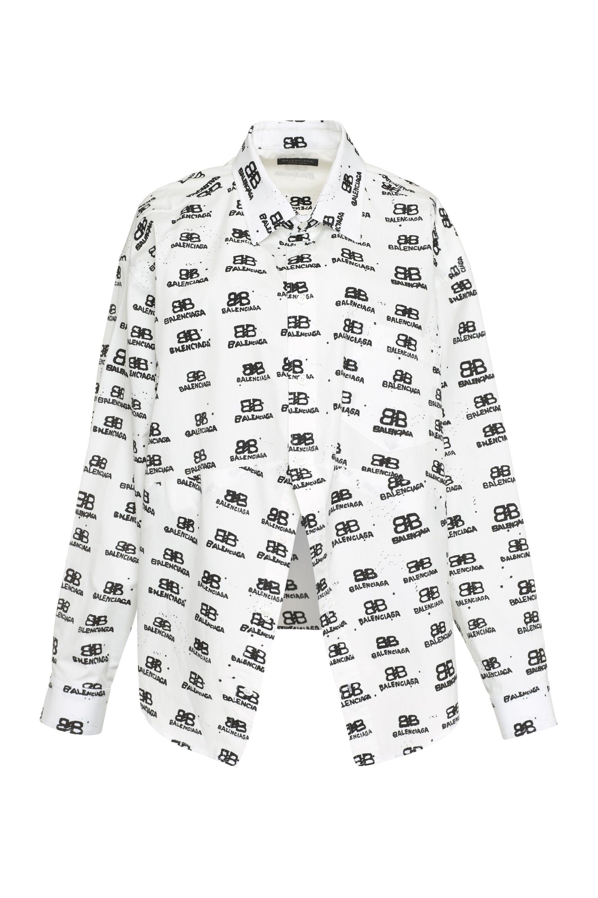 Balenciaga printed shirt sale