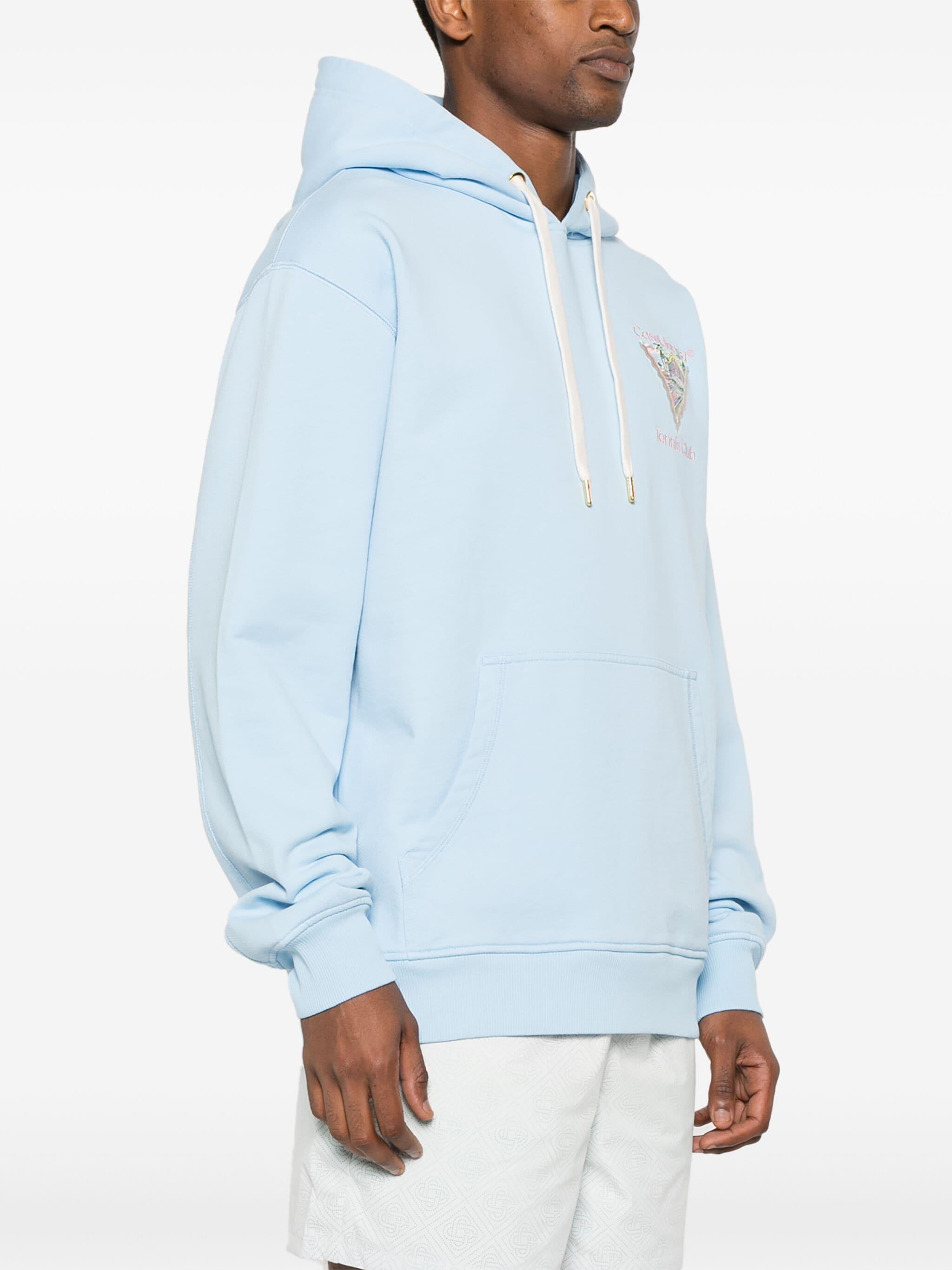 CASABLANCA Maison De Reve Hoodie in Blue for Men | Lyst UK