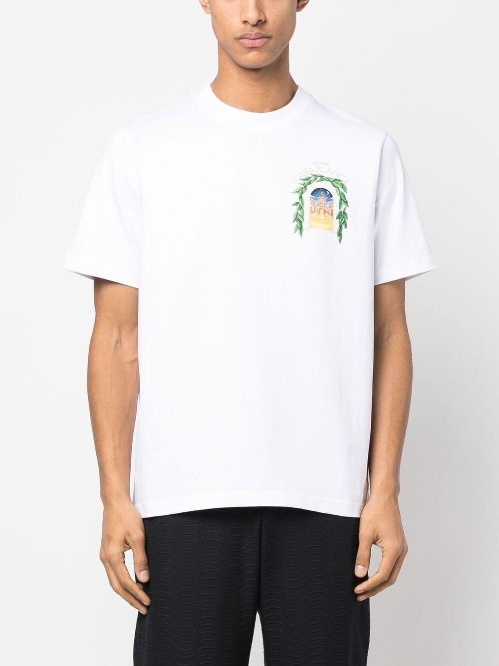 Tシャツ・カットソー Casablanca White Cotton Shirt 24371001_54396225_322.jpg