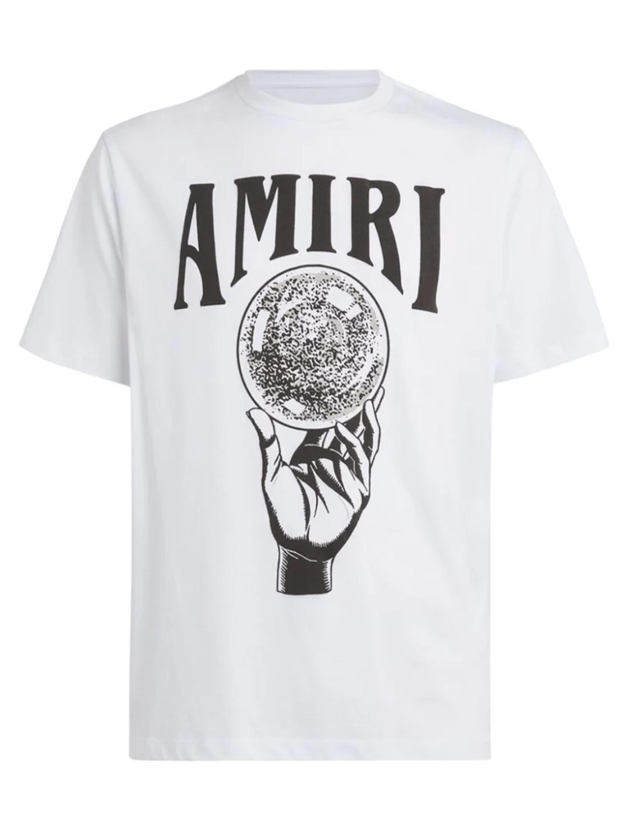 AMIRI クリスタルボール 長袖Tシャツ 人気モデル Amiri Crystal Ball Printed T-Shirt in White for Men | Lyst
