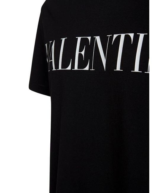 Valentino Black Logo Print Cotton Jersey T-shirt for Men | Lyst Valentino Black Logo Print Cotton Jersey T-shirt for Men | Lyst