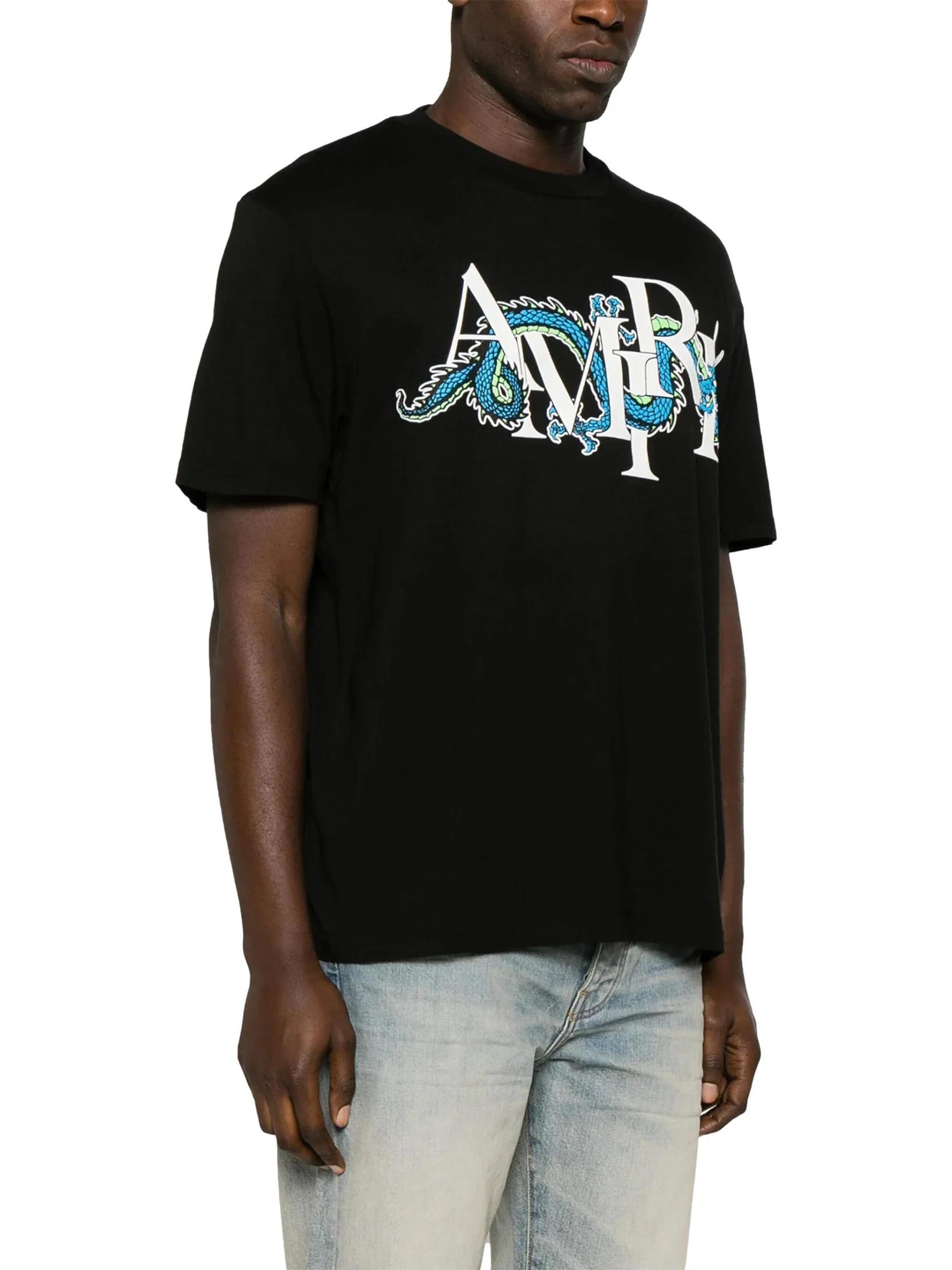 Tシャツ・カットソー AMIRI LUNAR NEW YEAR DRAGON TEE Amiri Lunar New Year Dragon Tee Black – PIECES