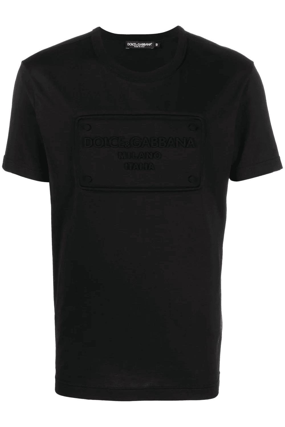 Dolce and gabbana logo plaque t shirt best sale