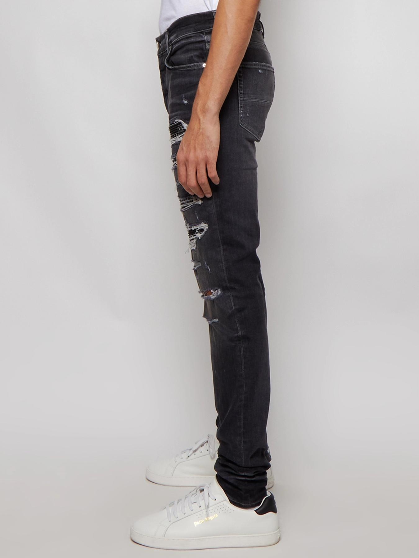 Amiri Bandana Thrasher Ripped Jeans in Grey for Men Lyst UK
