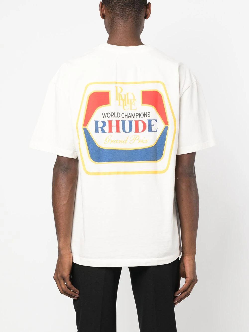 Rhude Hoops World Champions T-shirt In White for Men | Lyst