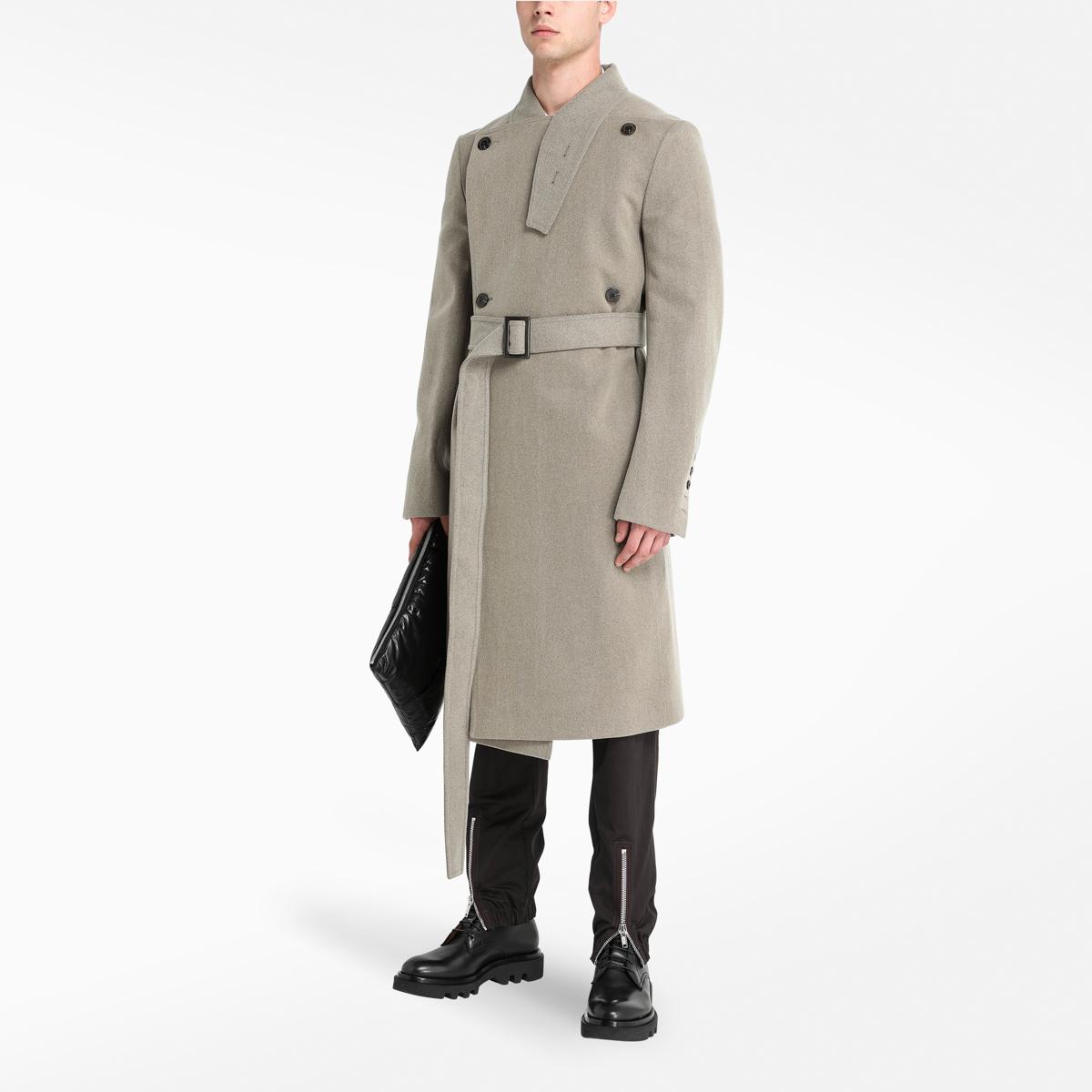 rick owens wool coat