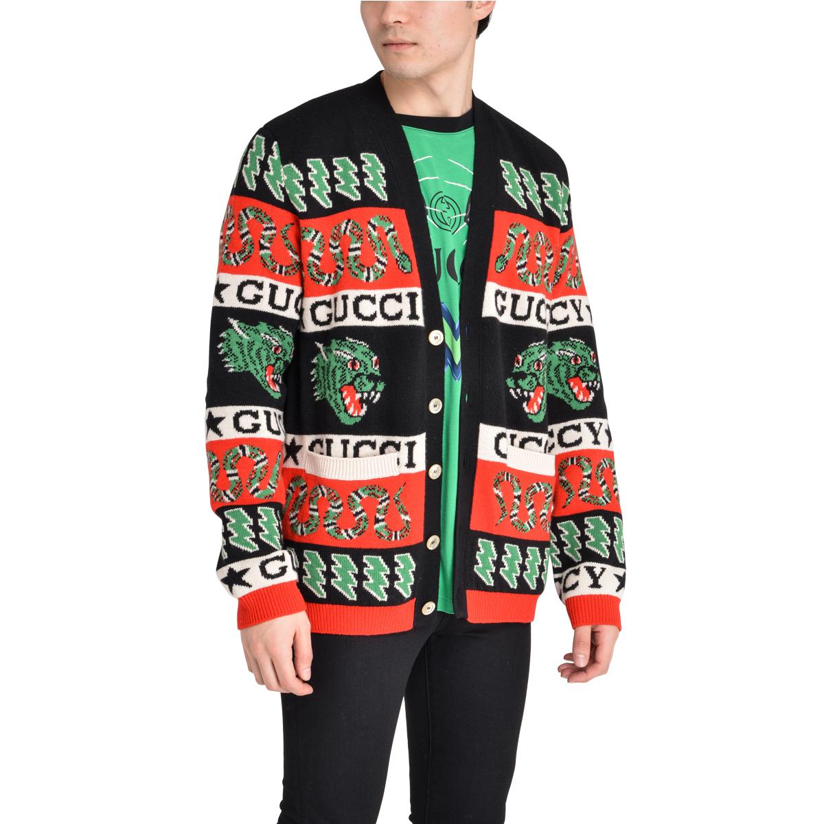gucci snake cardigan