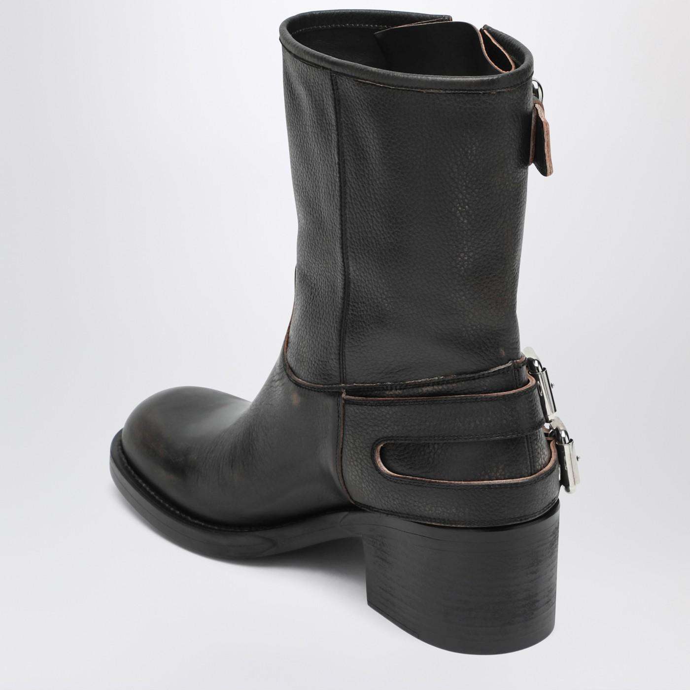 ショートブーツ・ブーティ CHLOE BLACK LEATHER JANIS ANKLE BOOTS Chloe Women's Janis Shoe | Chloé US official site