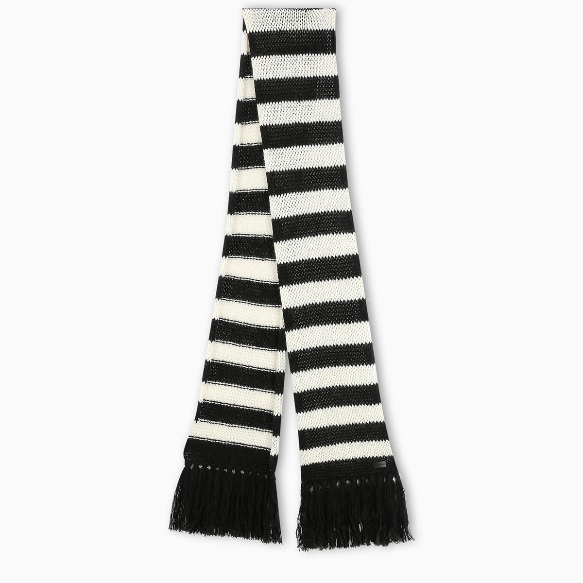 Sale > black and white striped scarf womens > in stock