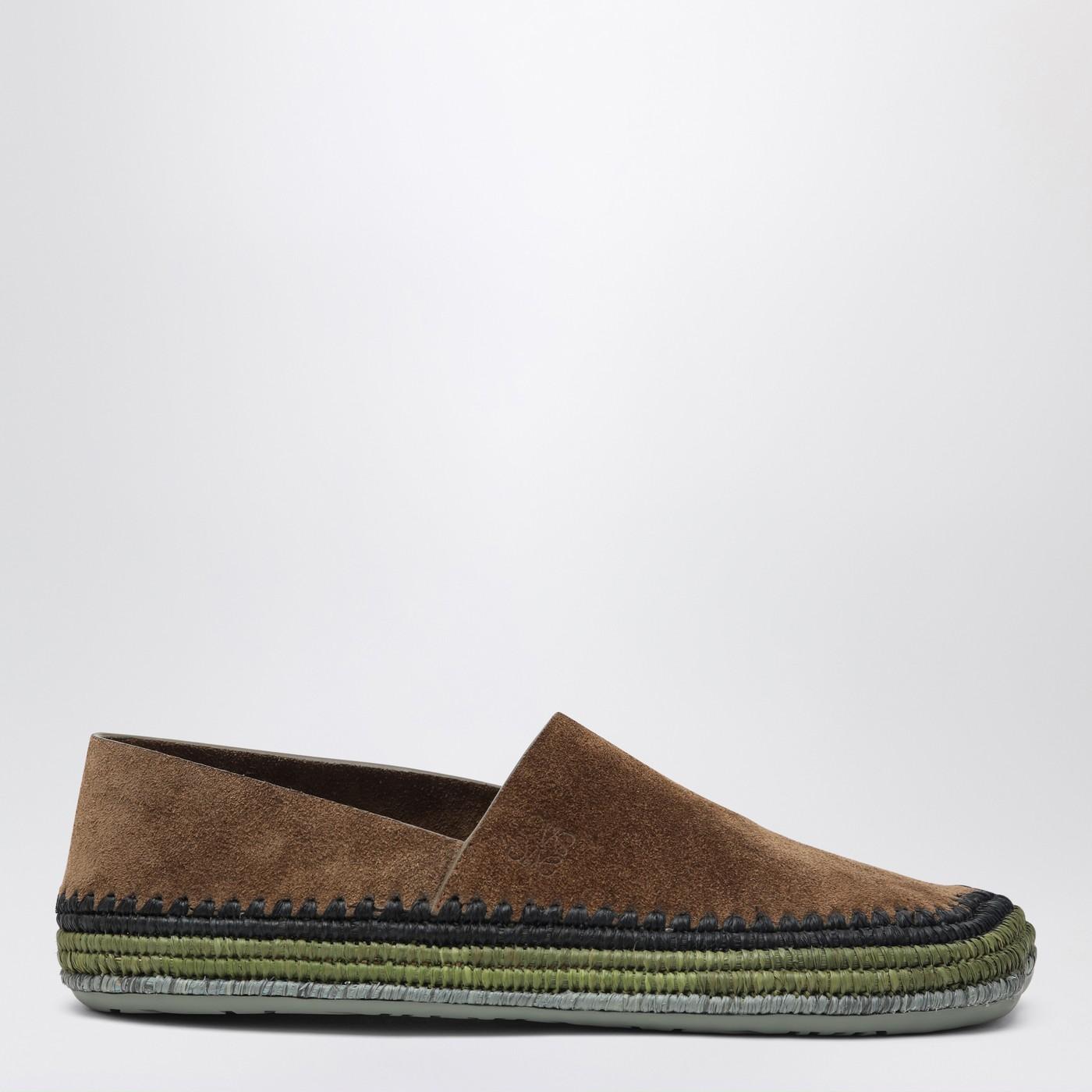 【関税&送料込】Loewe Slippers LOEWE Suede slippers | NET-A-PORTER