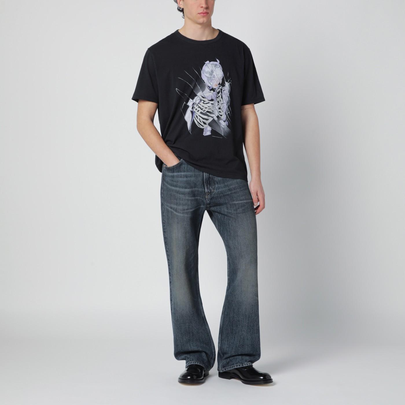 Our Legacy T-Shirt With Cybernetic Angel Print in Black for Men | Lyst