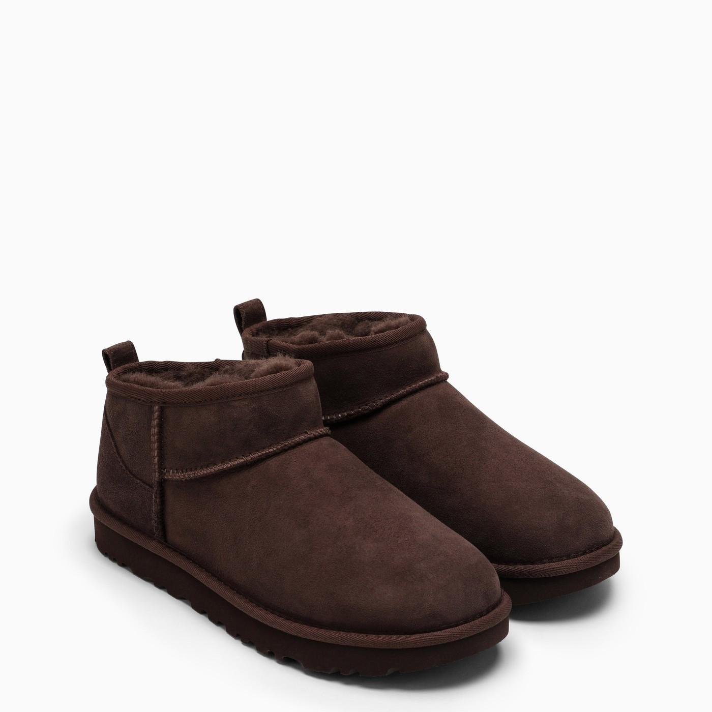 UGG Classic Ultra Mini Ankle Boots in Brown | Lyst